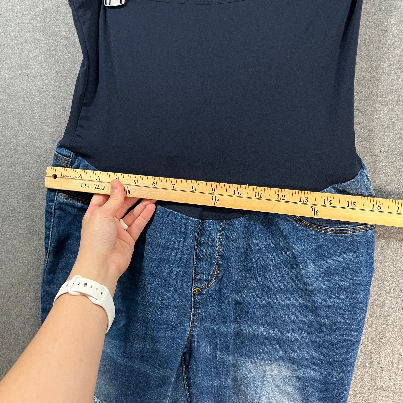 Other SONG Maternity Blue Jeans Women Size Large Size 38" / US 16 / IT 52 - 8 Thumbnail