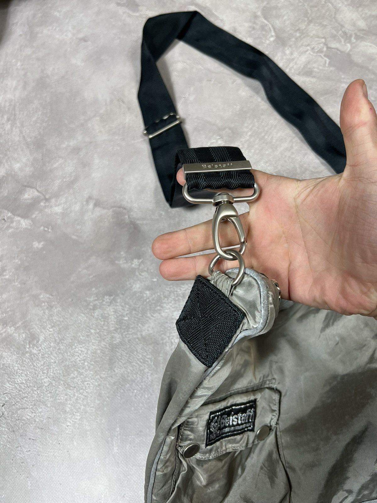 Other Vintage Belstaff Silver Nylon Bag Size ONE SIZE - 5 Thumbnail