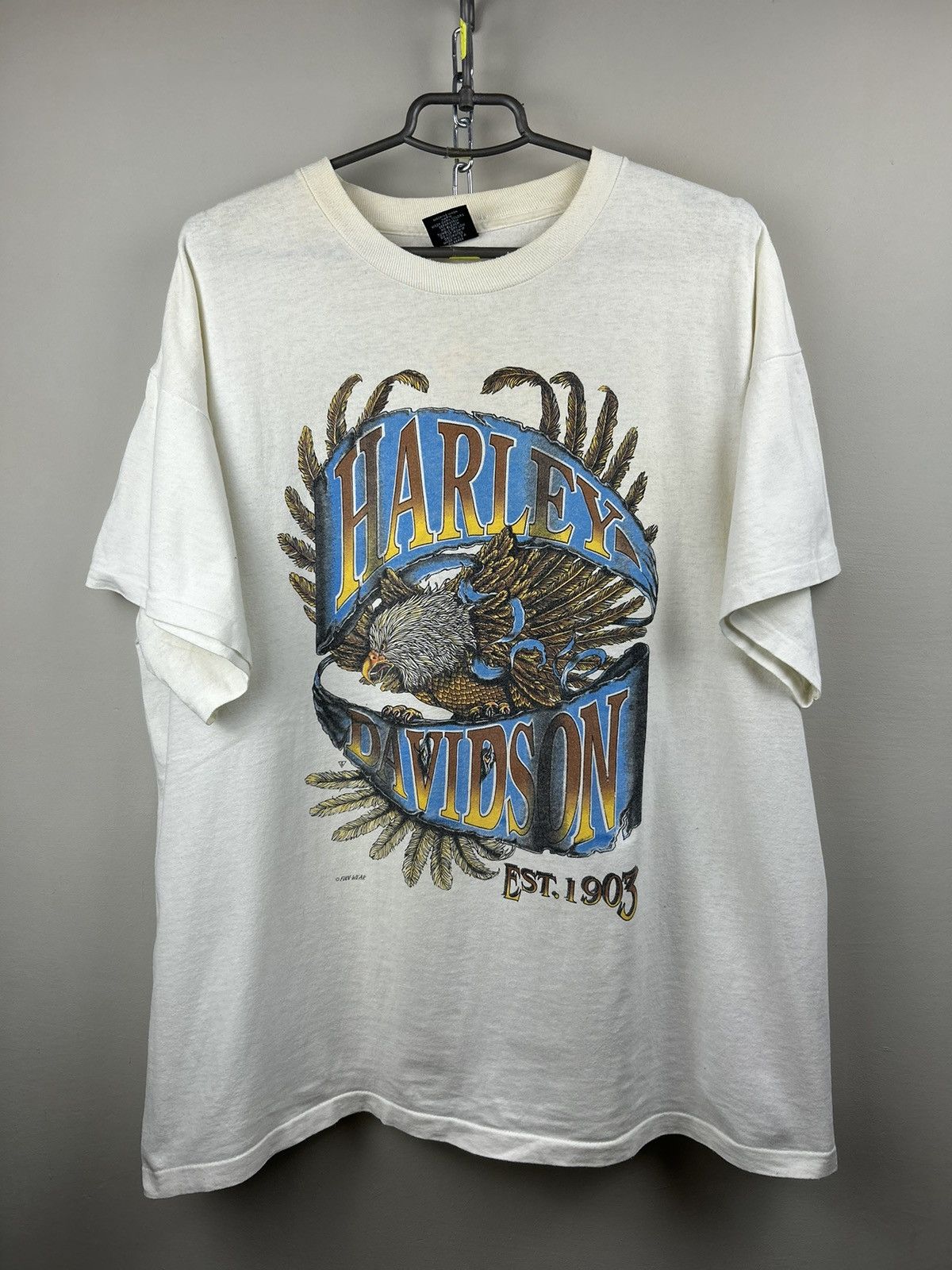Vintage 90s Harley Davidson Eagle T shirt