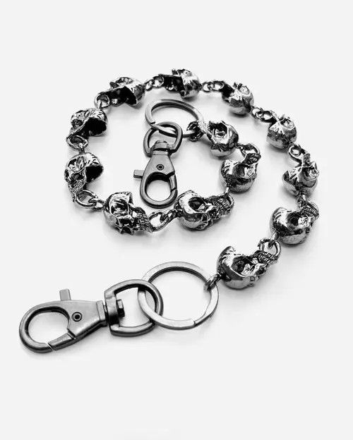 VIBE Retro Goth Skull Wallet Jeans Chain Size ONE SIZE - 3 Thumbnail