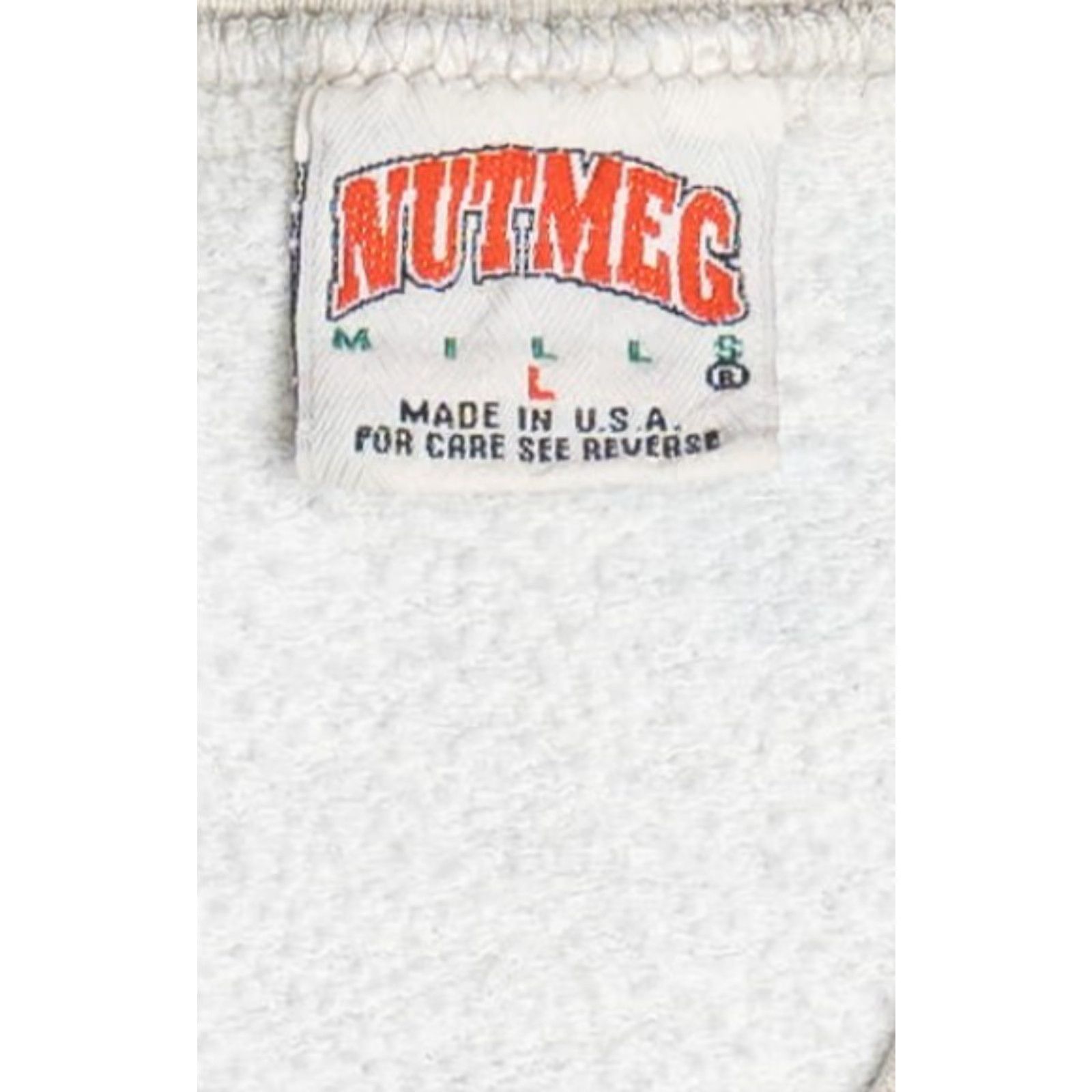 Nutmeg Vintage Nutmeg 1993 NBA London Games Magic Vs. Hawks Short Sleeve Sweatshirt Grey Large Mens Size US L / EU 52-54 / 3 - 3 Thumbnail