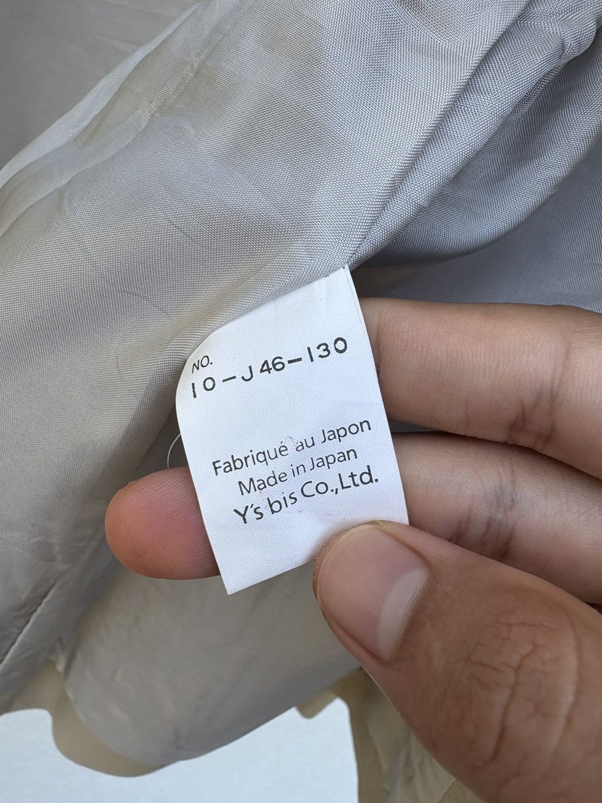 Yohji Yamamoto Yohji Yamamoto I Wish Y’s bis Beige Blazer Coat Size US M / EU 48-50 / 2 - 9 Thumbnail
