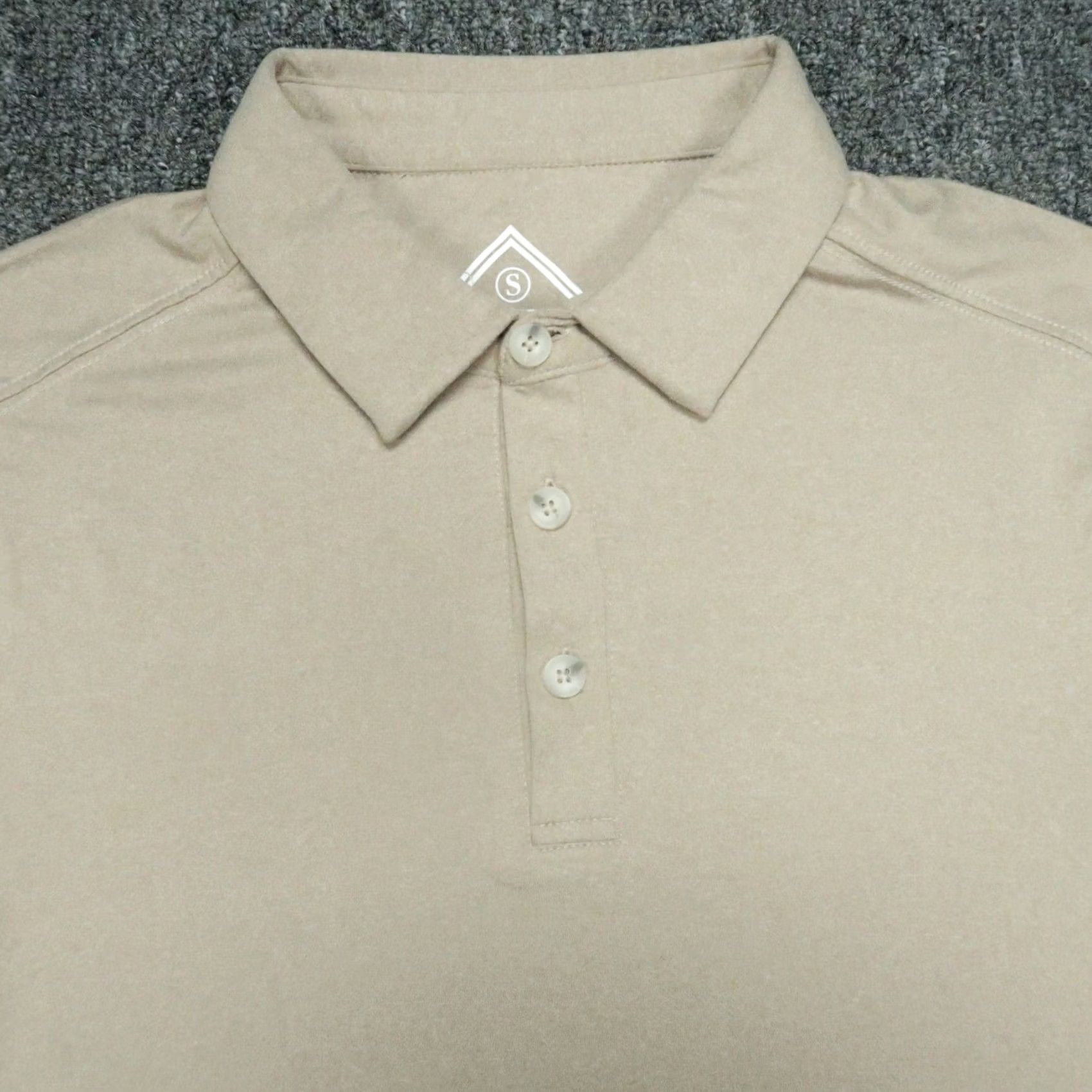 Vintage Burlebo Shirt Mens Small Tan Performance Polo Short Sleeve UPF 50 Golf NWT Size US S / EU 44-46 / 1 - 2 Thumbnail