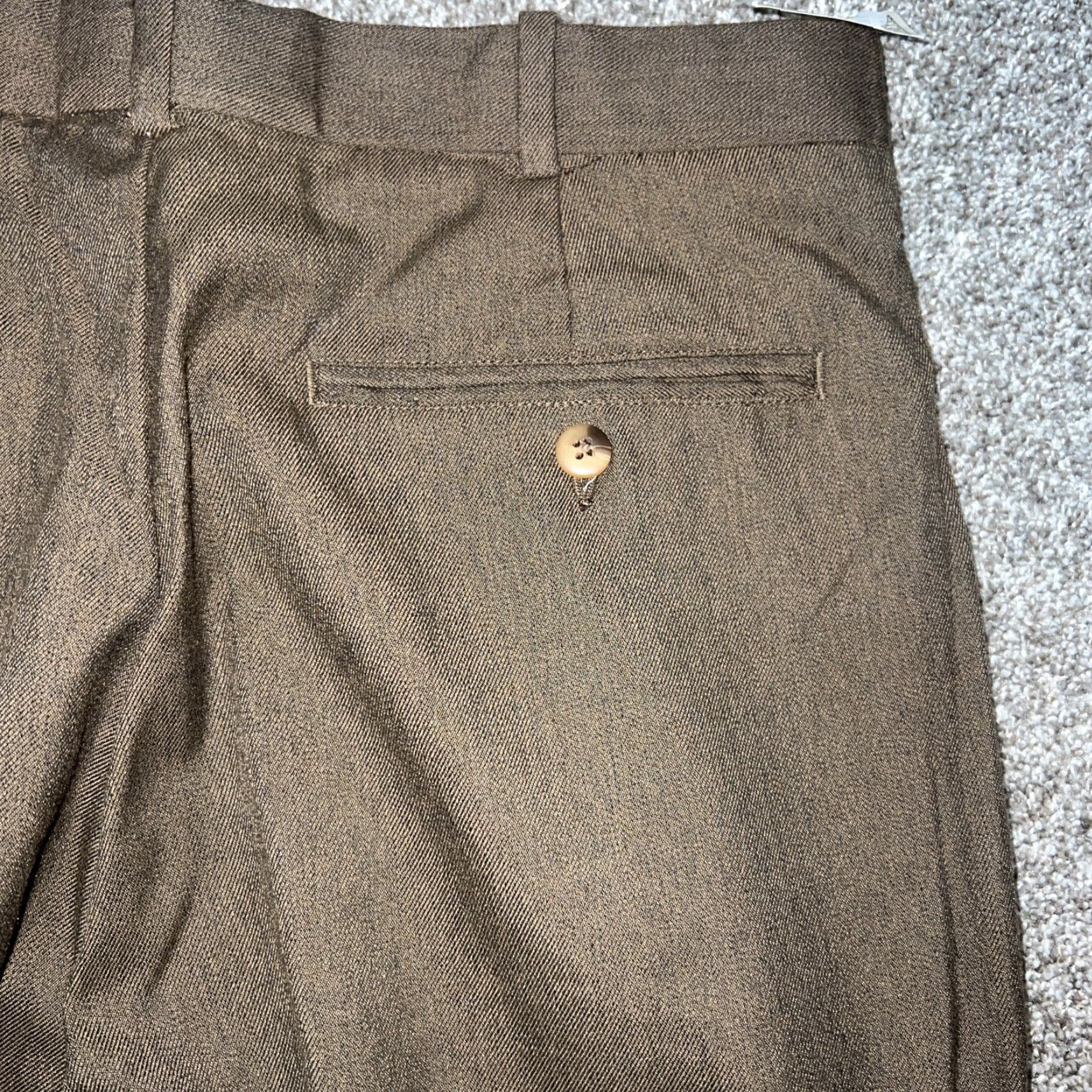 Vintage VINTAGE J Riggings Dress Pants Men’s Size 34x34 Brown Men's Clothing Size US 34 / EU 50 - 4 Thumbnail