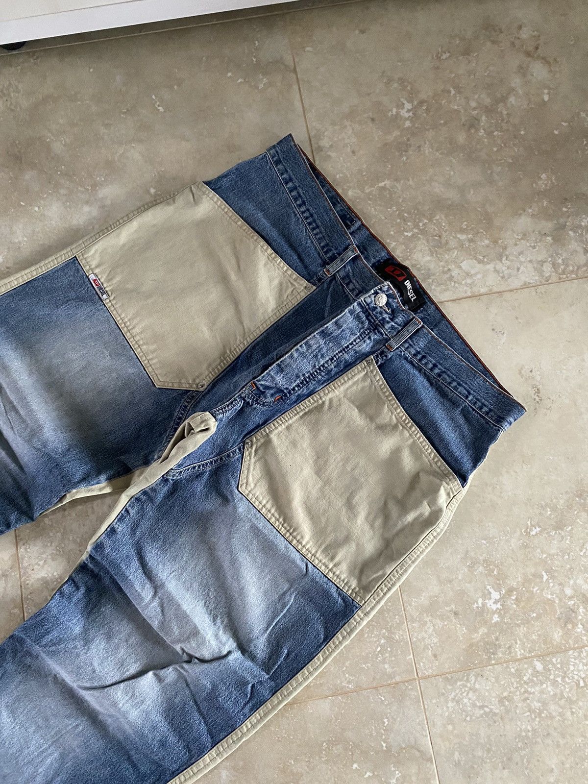 Diesel Vintage Diesel Hybrid Baggy Muddy Denim Japanese Washed Y2K Size US 38 / EU 54 - 7 Thumbnail