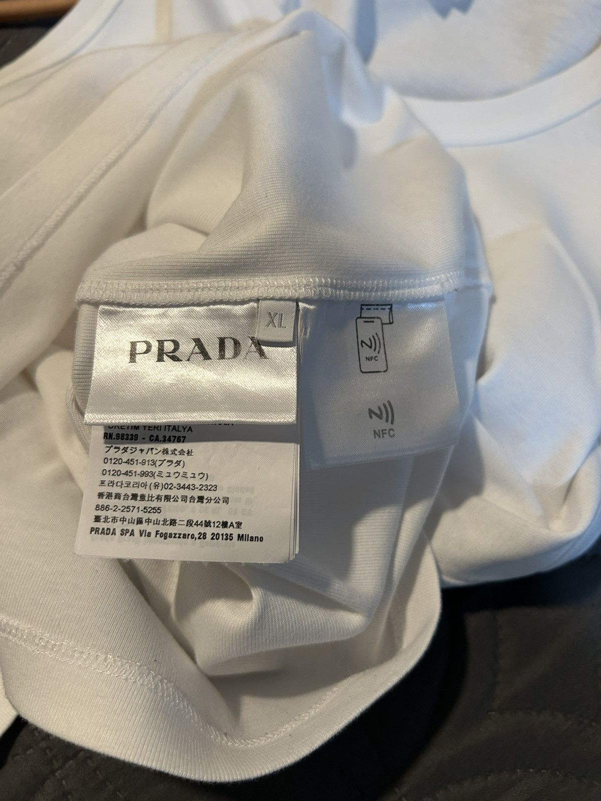 Prada Prada Triangle Logo Tank Top Size US XL / EU 56 / 4 - 6 Thumbnail
