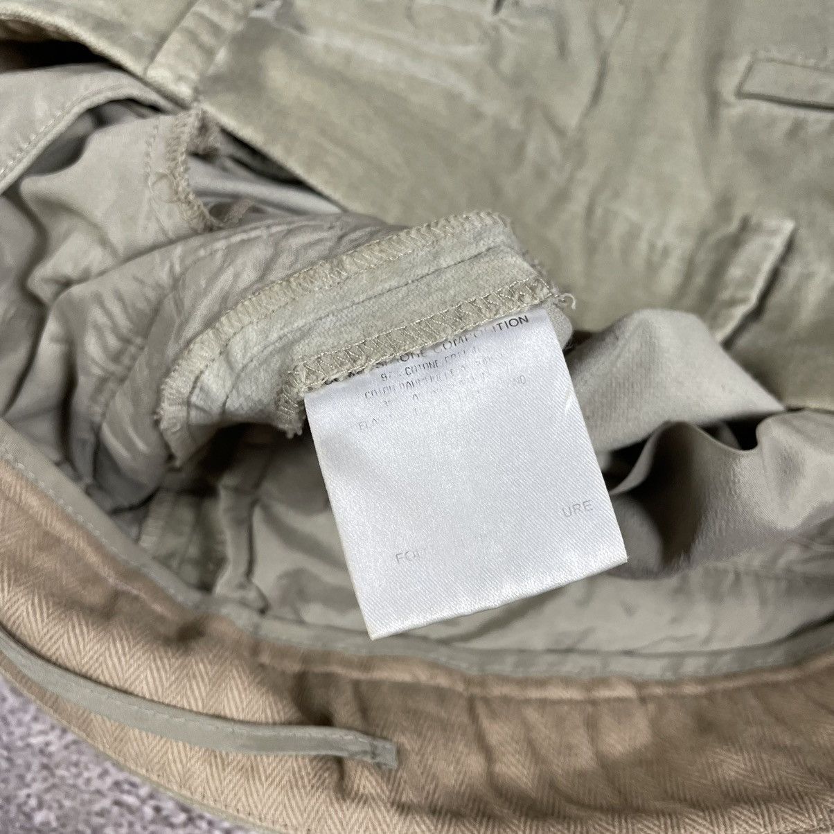 Vintage Vintage Y2K Relaxed Chino Pants Normcore Khaki Logo Faded 34 Size 24" / US 00 / IT 34 - 7 Thumbnail