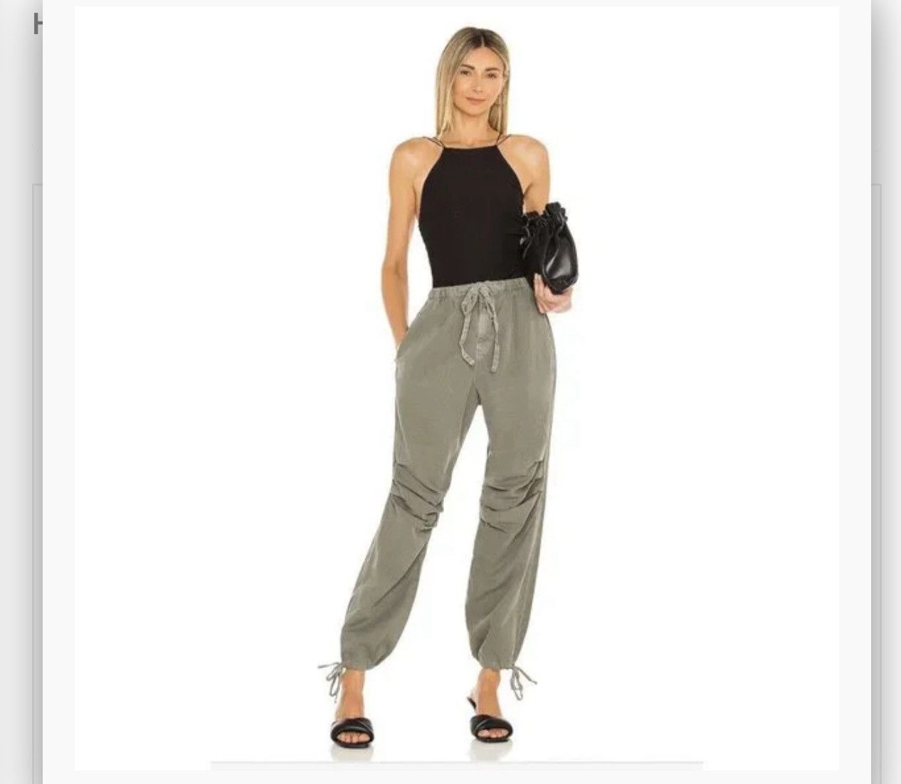 NSF NSF Ronnie Parachute Pants Pigment Cargo Green S Made in USA Size 26" / US 2 / IT 38 - 2 Thumbnail