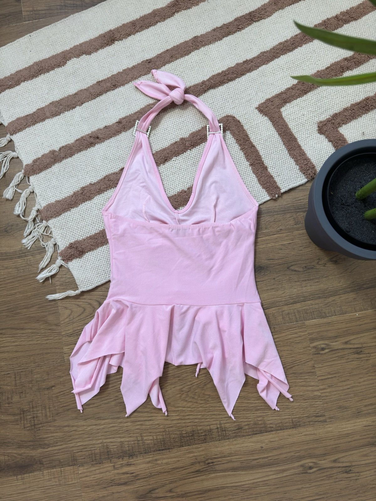 Vintage CUTE ELASTIC LACE RUCHES TANK TOP Size S / US 4 / IT 40 - 5 Thumbnail