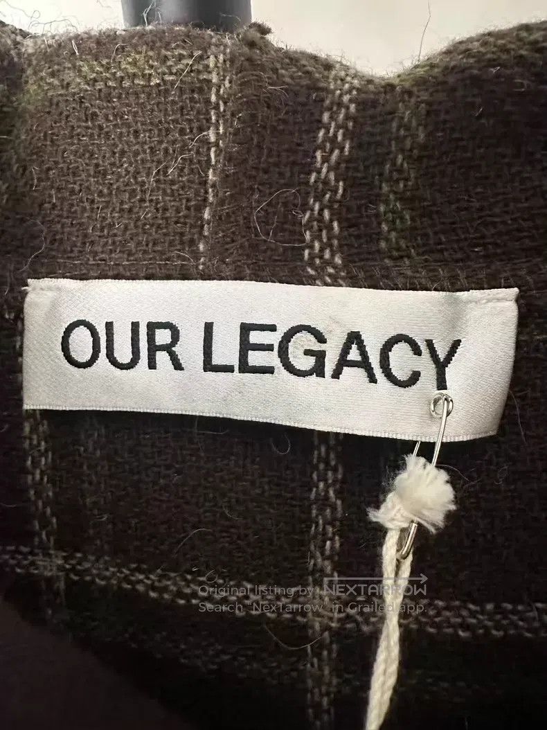 Our Legacy Our Legacy Brown Plaid Horsehair Zip-Up Hooded Jacket Size US M / EU 48-50 / 2 - 4 Thumbnail