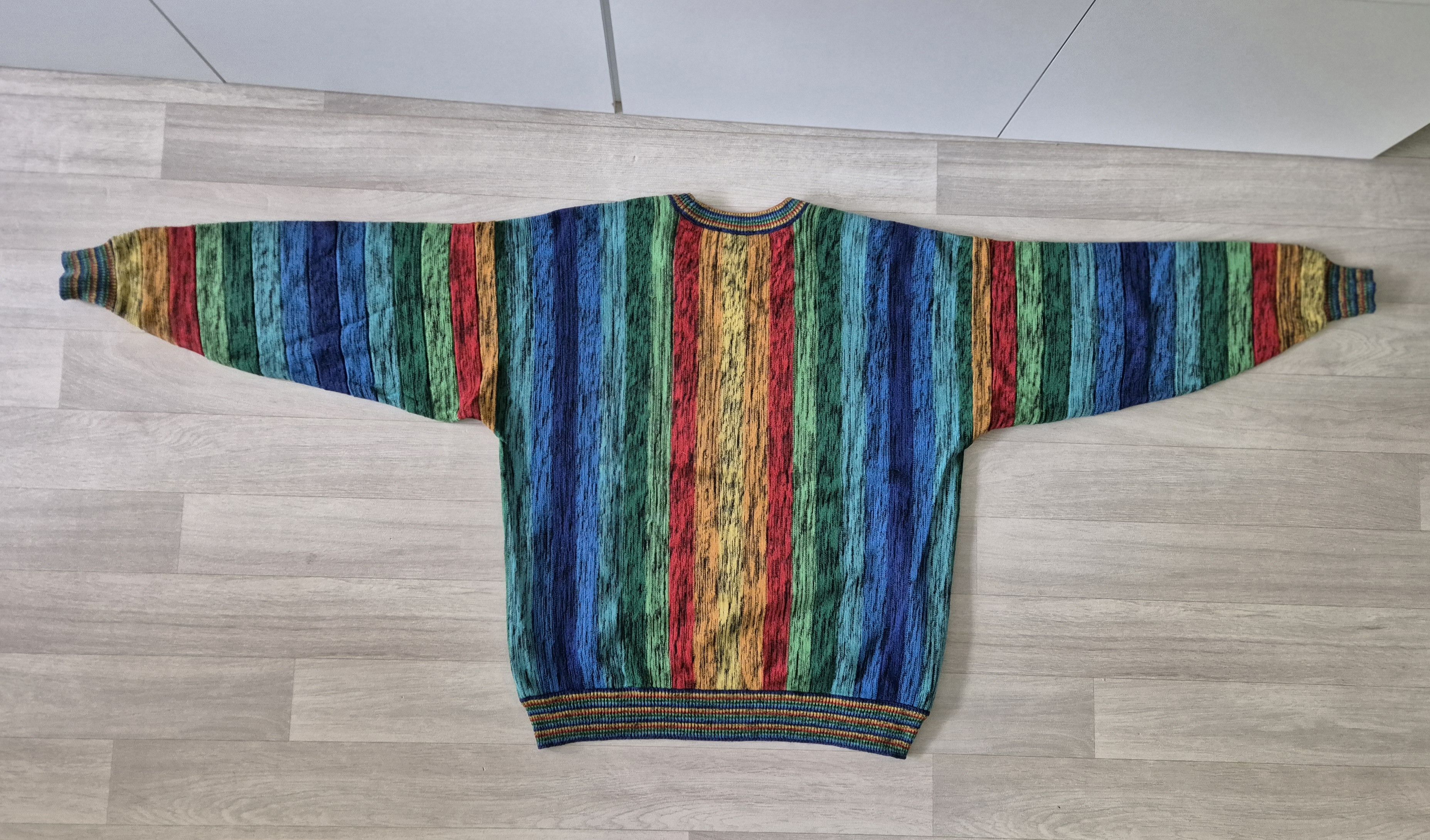 Carlo Colucci Carlo Colucci Sweater Königscarlo Regenbogen – Rarität Size US M / EU 48-50 / 2 - 2 Thumbnail