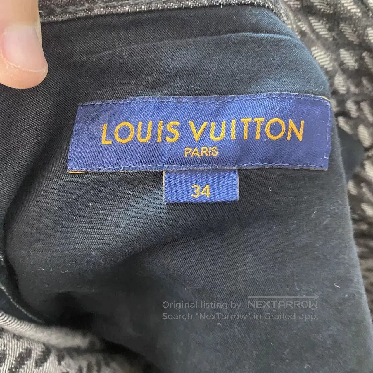Louis Vuitton LV Black White Checkered Jeans. Size US 34 / EU 50 - 5 Thumbnail