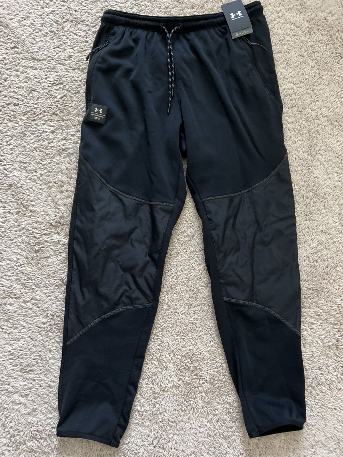 Under Armour Under Armour Men's UA Rush Fleece Pants Black Size US 32 / EU 48 - 9 Thumbnail