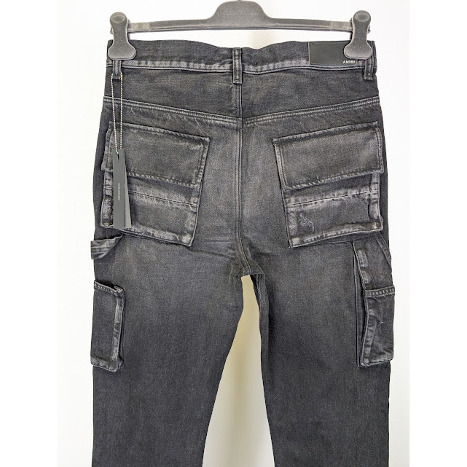 Amiri o1rshd1 Stack Workman Jeans in Aged Black Size US 32 / EU 48 - 14 Thumbnail