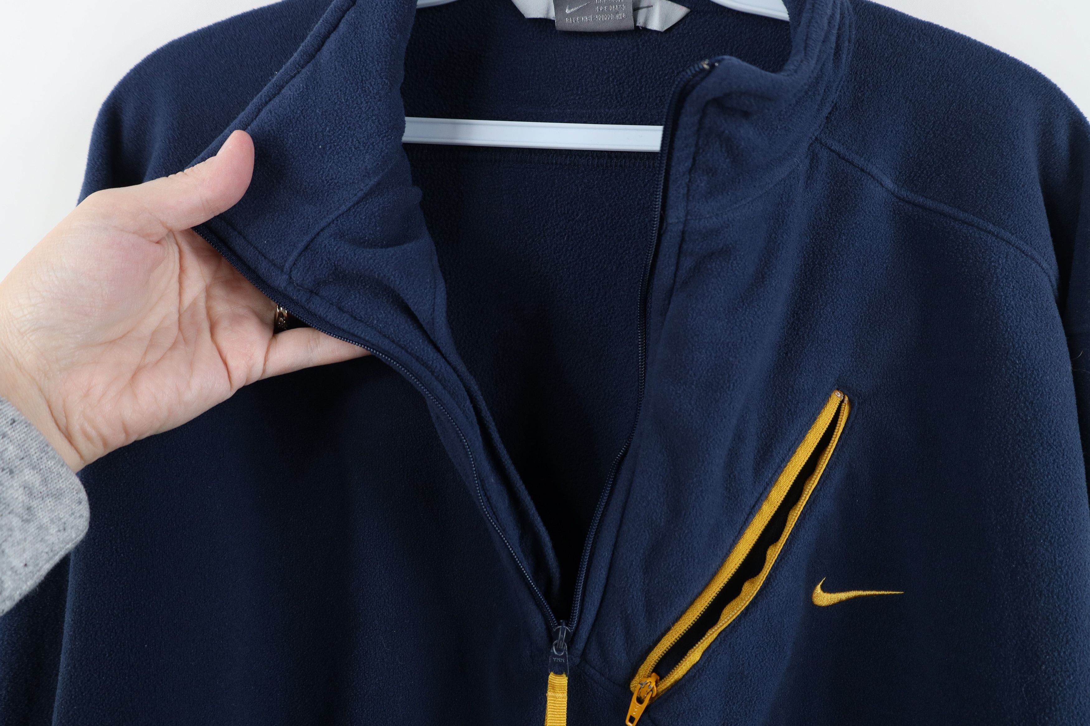 Nike Vintage Nike Scott Mini Swoosh Half Zip Fleece Sweater Size US L / EU 52-54 / 3 - 10 Thumbnail