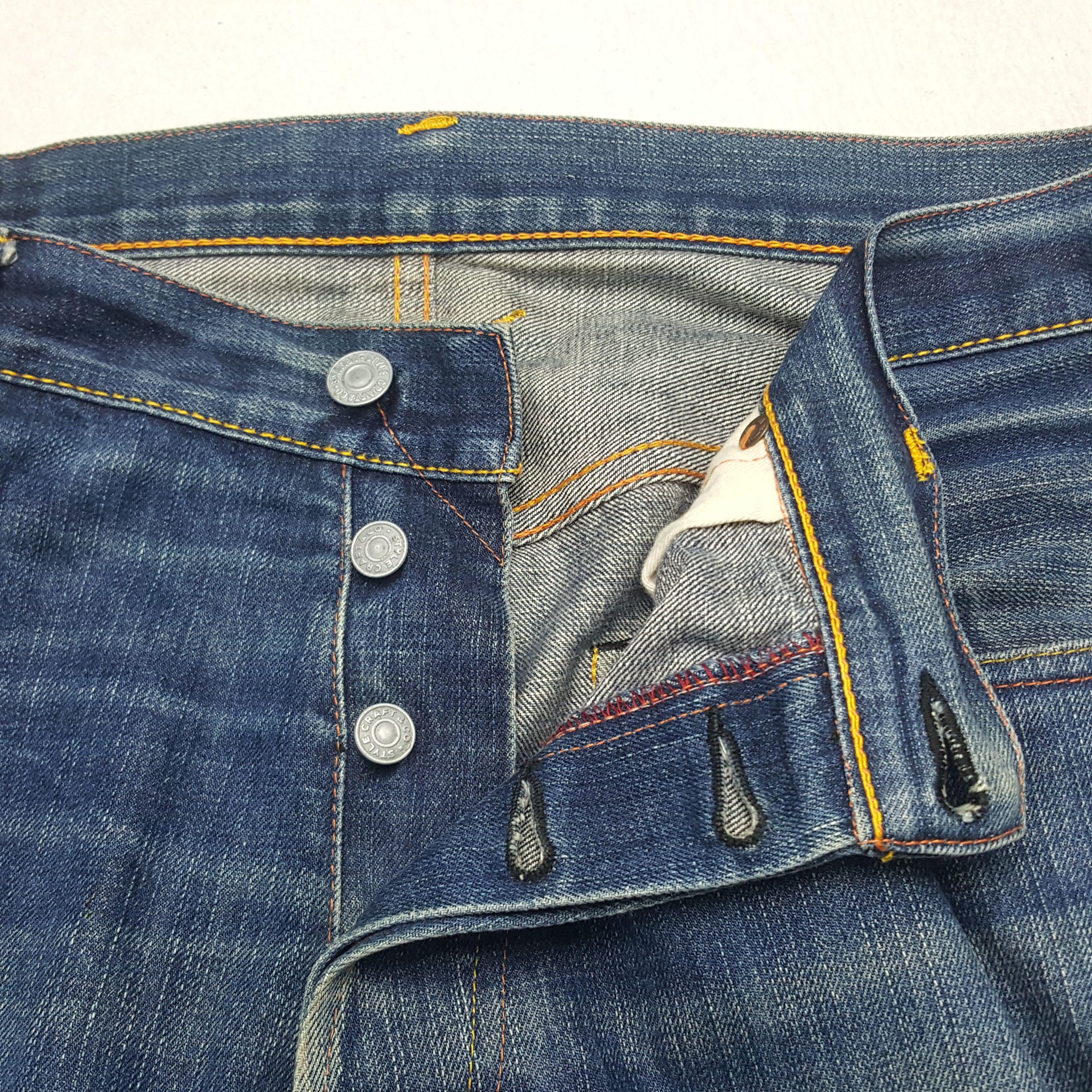 Evisu × Japanese Brand × Vintage Vintage Evisu Japanese Brand Daicock Custom Art Denim Jeans Size US 36 / EU 52 - 7 Thumbnail