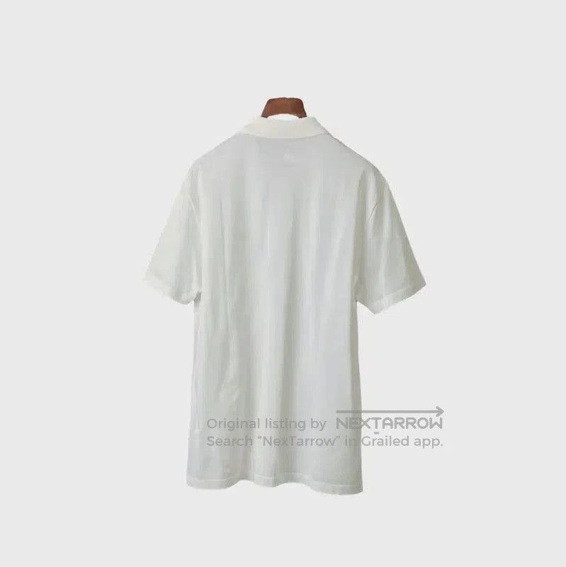 Versace White Logo Short Sleeve Polo Shirt .