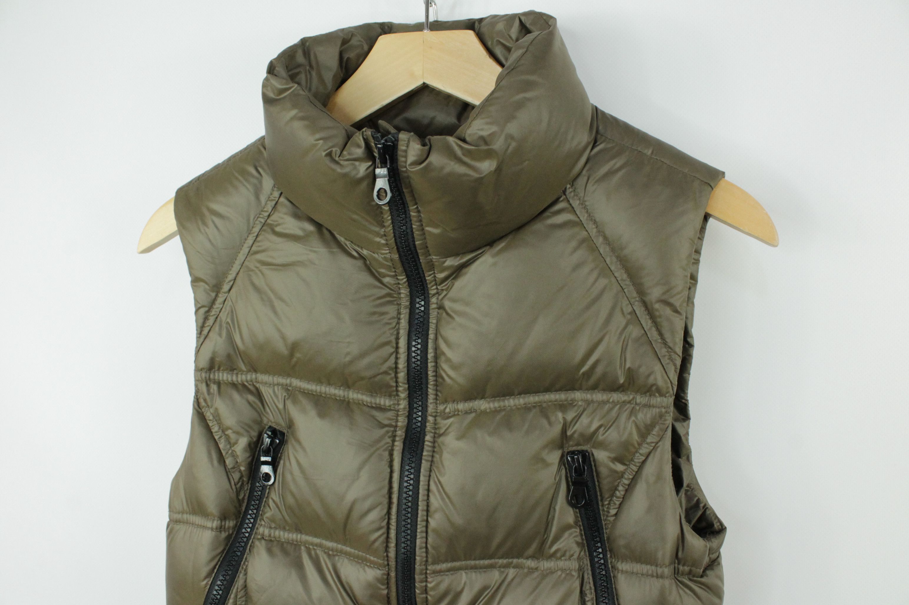 Joop! Joop! Puffer Vest Down Jacket Dark Khaki Women's Size XS / US 0-2 / IT 36-38 - 2 Thumbnail