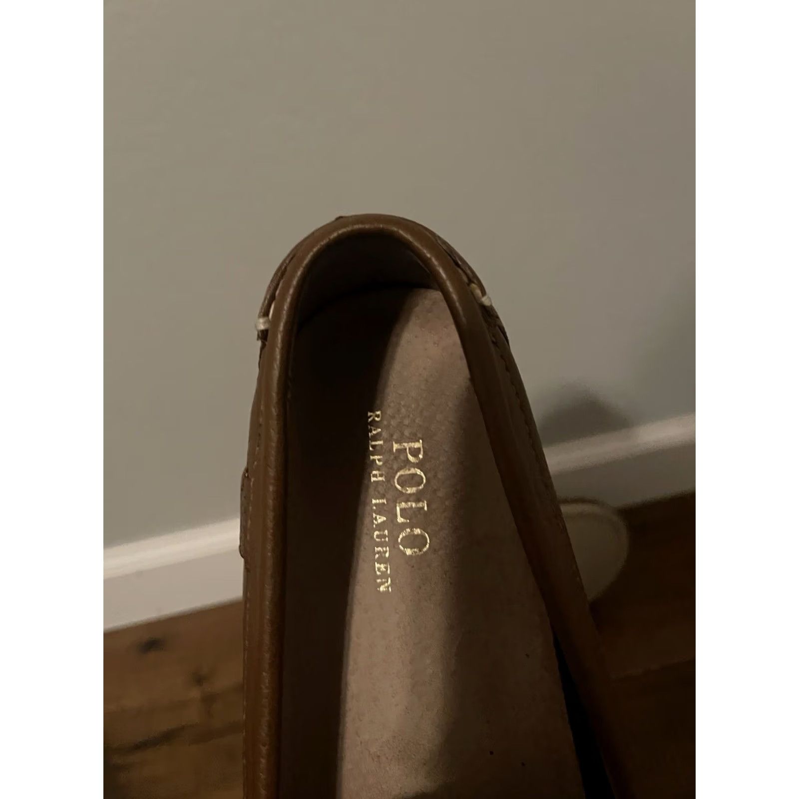 Ralph Lauren Ralph Lauren Polo Bjorn Brown Leather Driving Penny Loafer Shoes - Men's 11.5D, Slip On, Loafer, Leather Upper, Brown, Casual Navy? Size US L / EU 52-54 / 3 - 7 Thumbnail