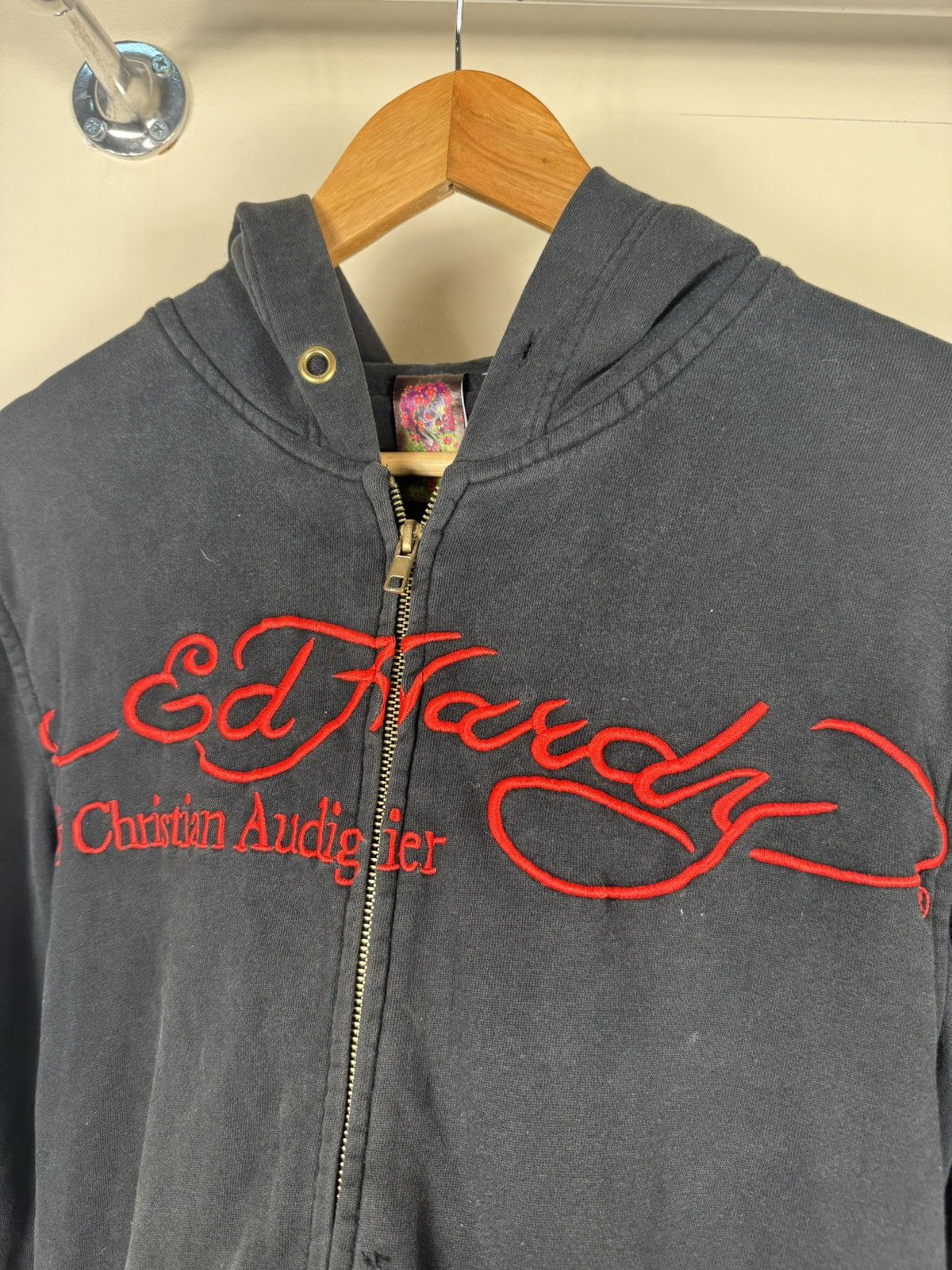 Ed Hardy Ed Hardy by Christian Audigier Distressed Hoodie Size US S / EU 44-46 / 1 - 8 Thumbnail