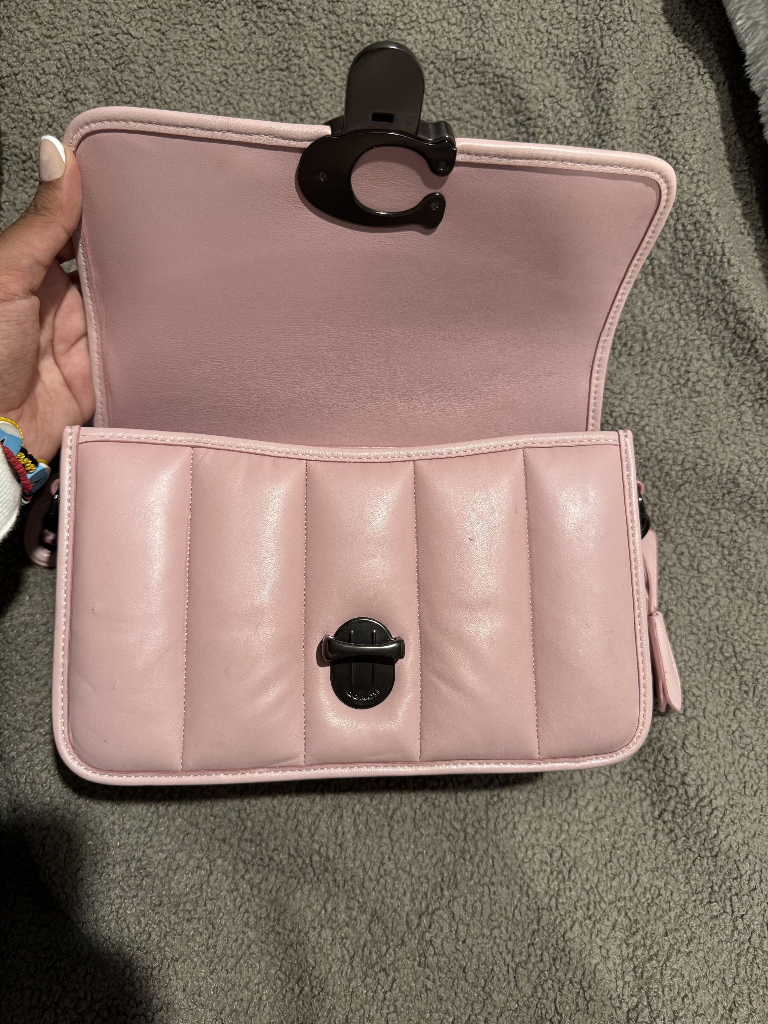 Coach Pink Quilted Studio Bag Size ONE SIZE - 2 Thumbnail
