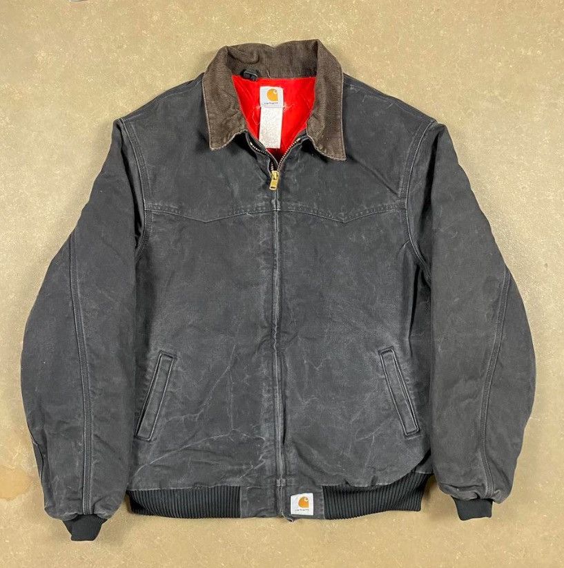 image of Vintage Carhartt Santa Fe Jacket in Black, Men's (Size 2XL)