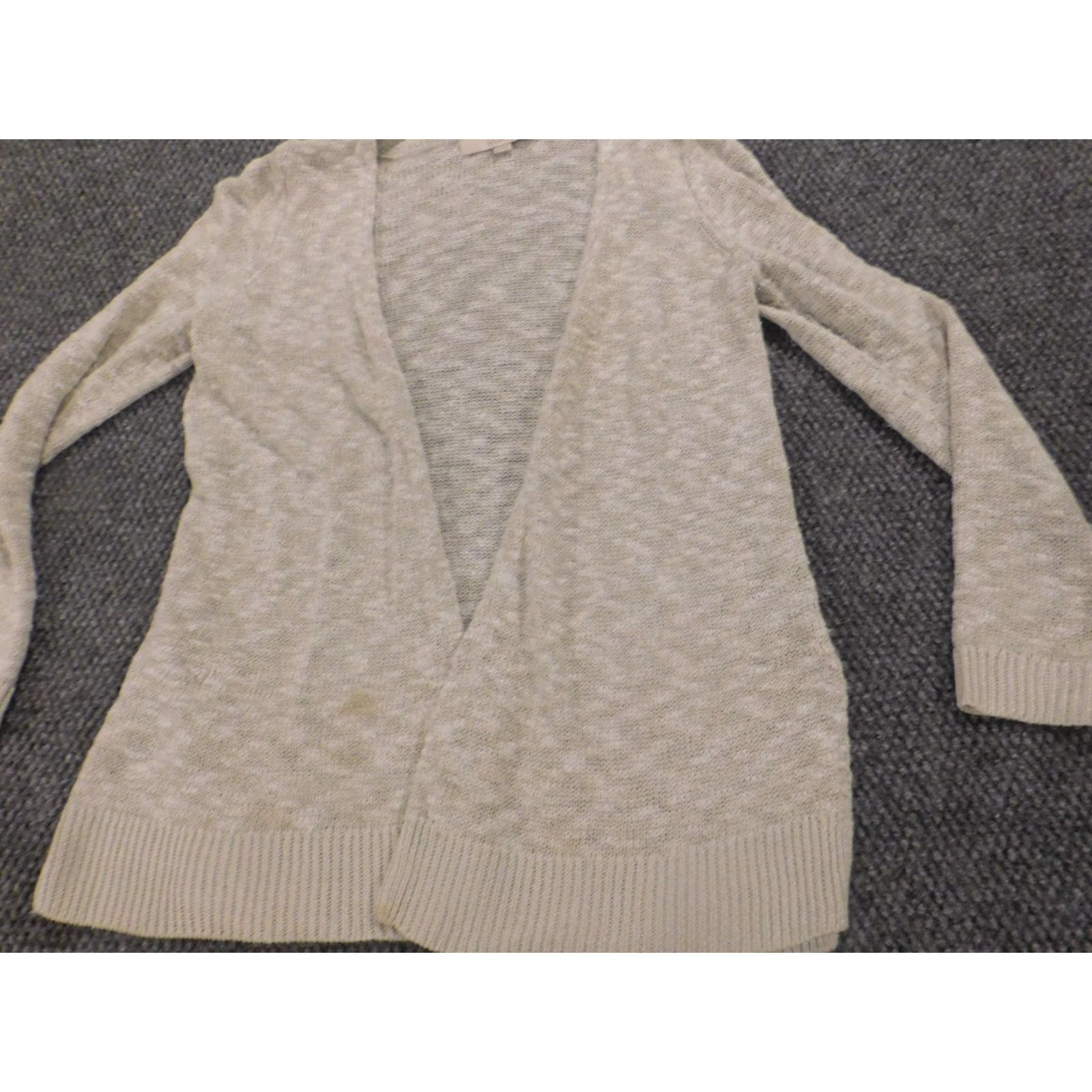 Loft Loft Beige Cardigan Knit Crew Neck Long Sleeve XS Regular Women Vintage? No Size XS / US 0-2 / IT 36-38 - 3 Thumbnail