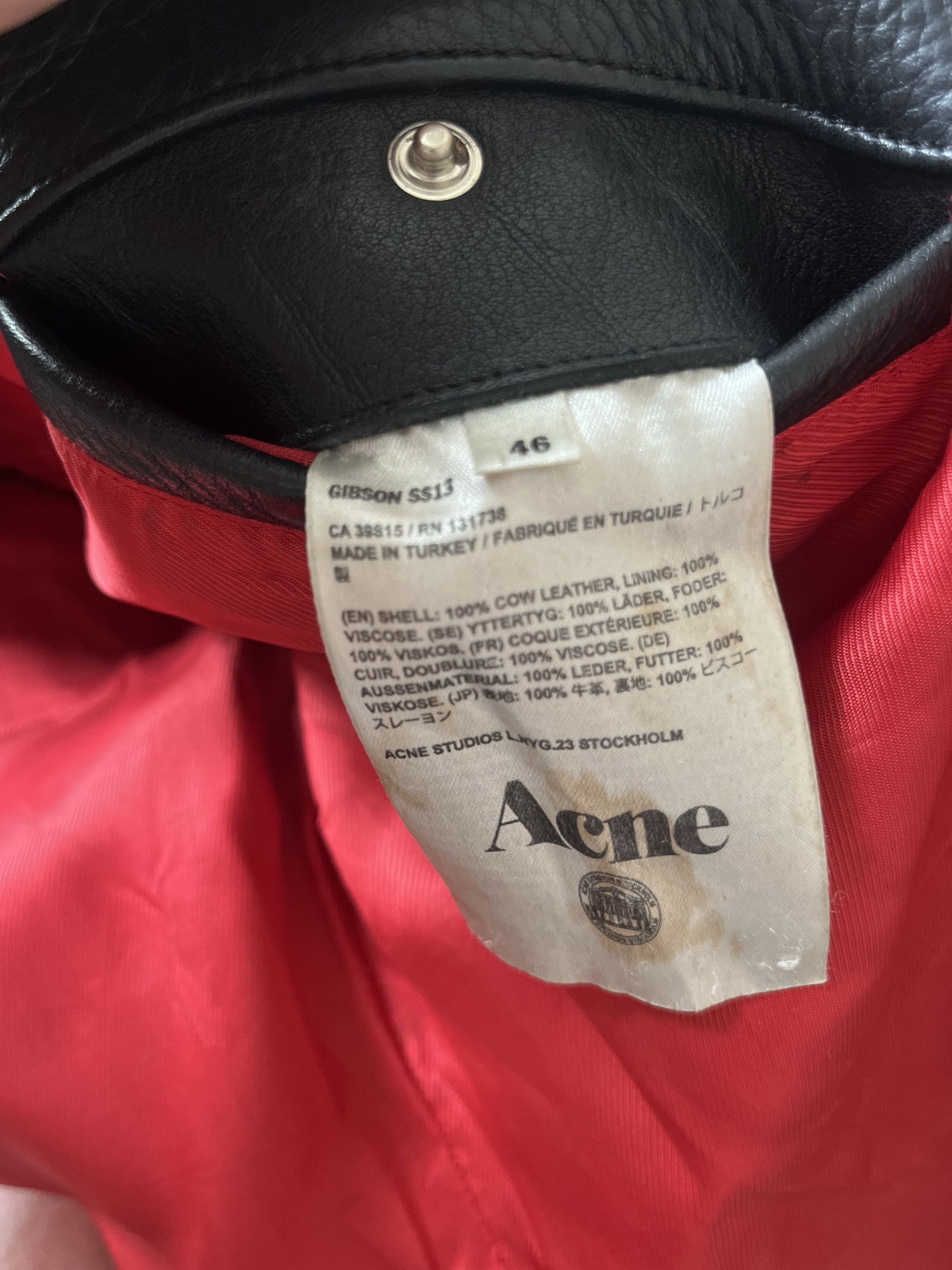 Acne Studios Gibson SS13 Leather/Suede Biker Jacket Size US S / EU 44-46 / 1 - 6 Thumbnail