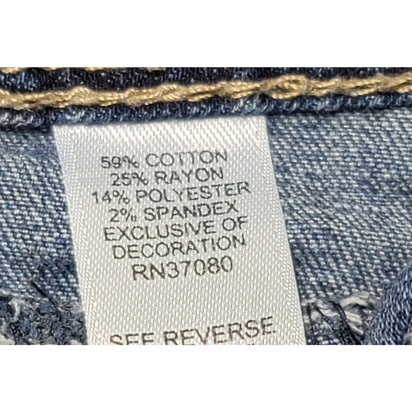 Other Cato Blue Contemporary Light Washed Denim Jeans 12 Stretch Size 34" / US 12 / IT 48 - 4 Thumbnail