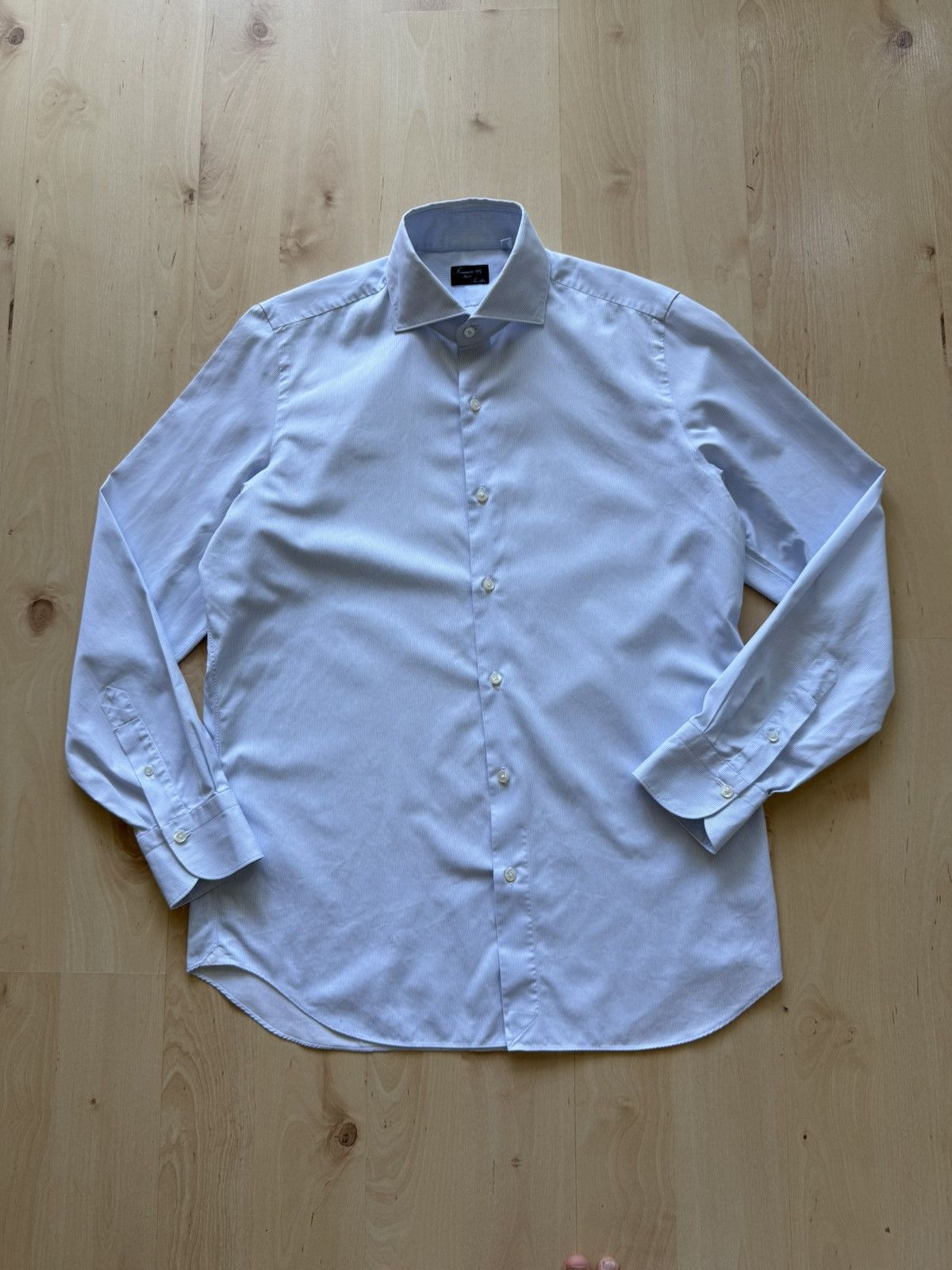 Finamore Finamore Napoli striped ls shirt Size US L / EU 52-54 / 3 - 2 Thumbnail