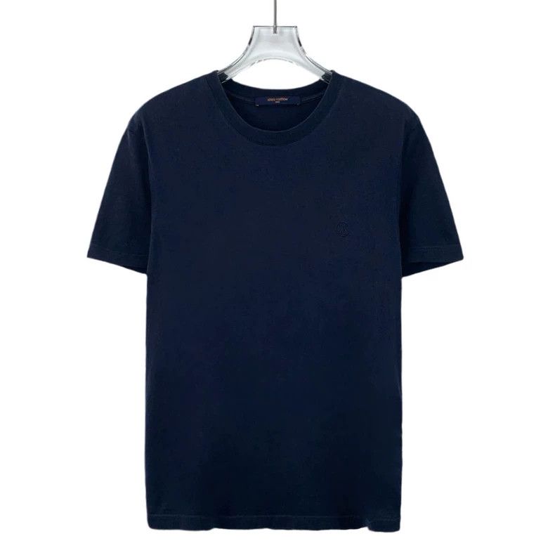 Louis Vuitton Dark blue logo monogram embroidered cotton c