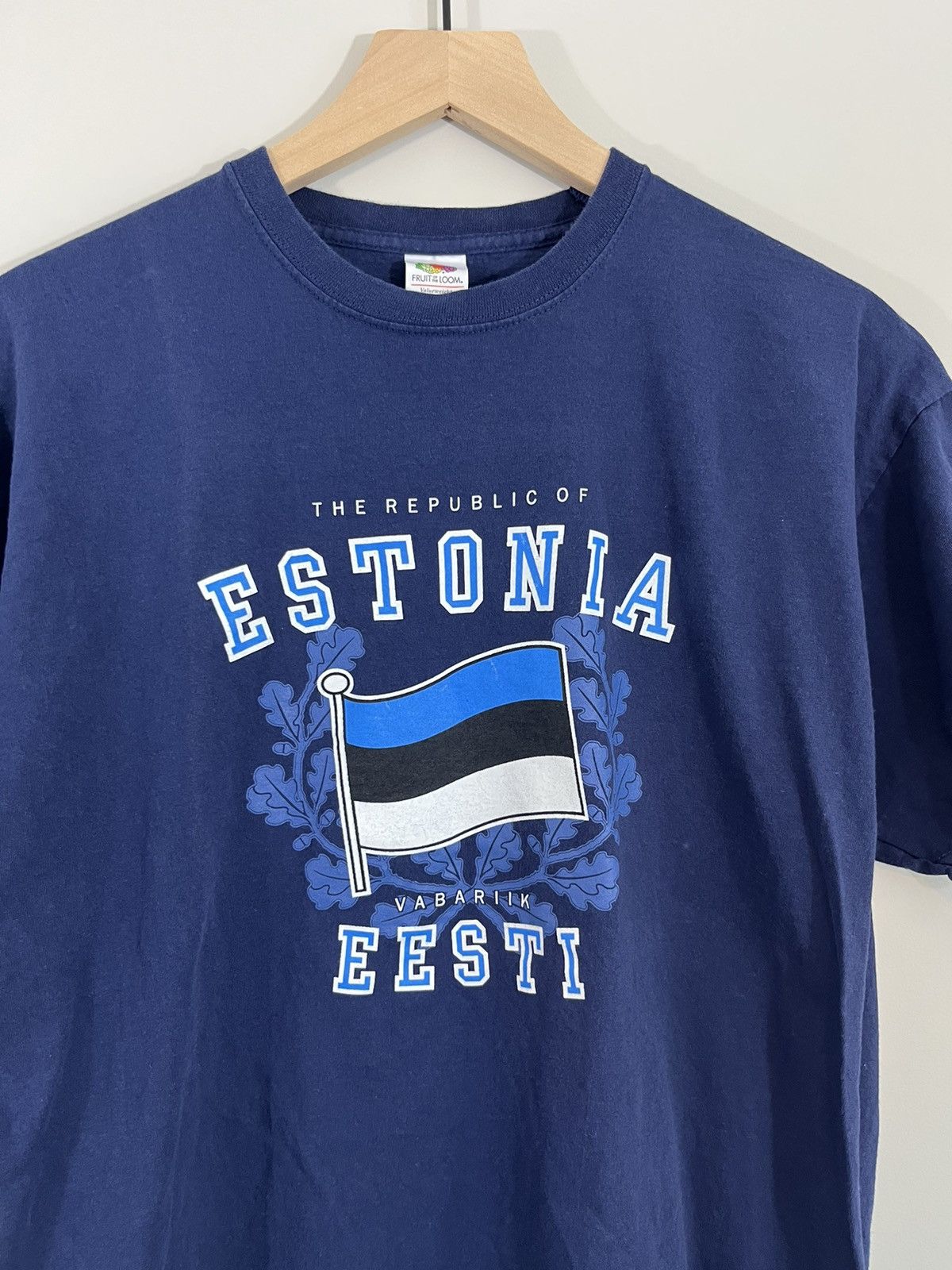 Vintage Vintage Estonia Flag Graphic Tee Size US M / EU 48-50 / 2 - 2 Thumbnail