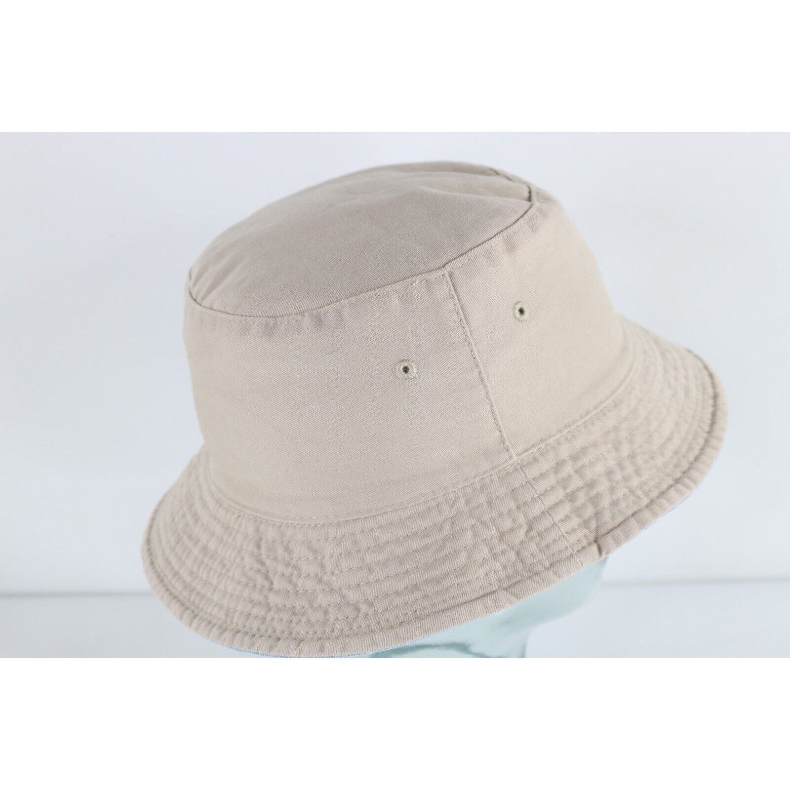 Vintage Vintage 90s Streetwear Faded Reversible Denim Bucket Hat Size ONE SIZE - 9 Thumbnail