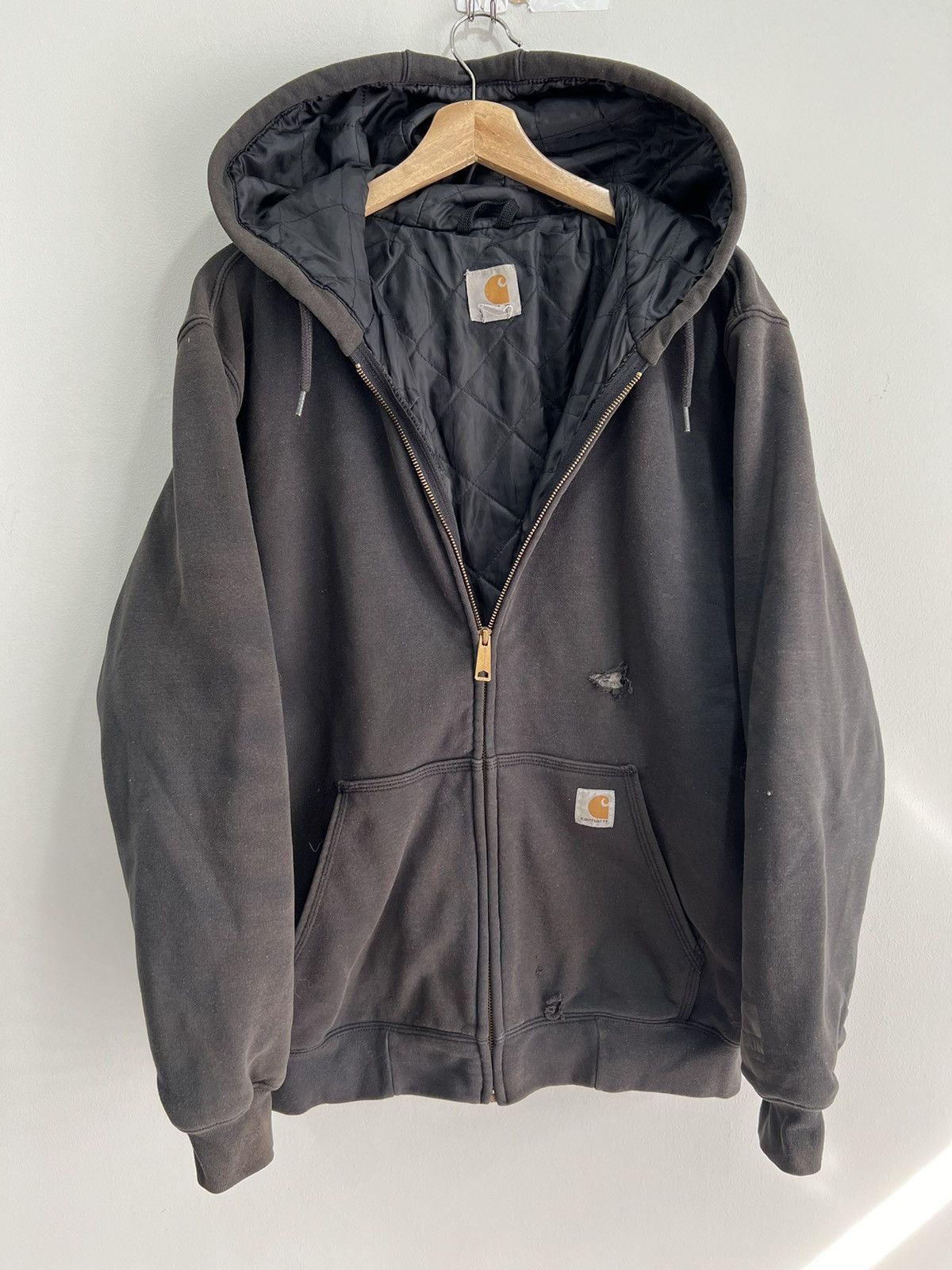 Carhartt Vintage Carhartt Zip Up Hoodie Sweater sweatshirt Size US M / EU 48-50 / 2 - 1 Thumbnail
