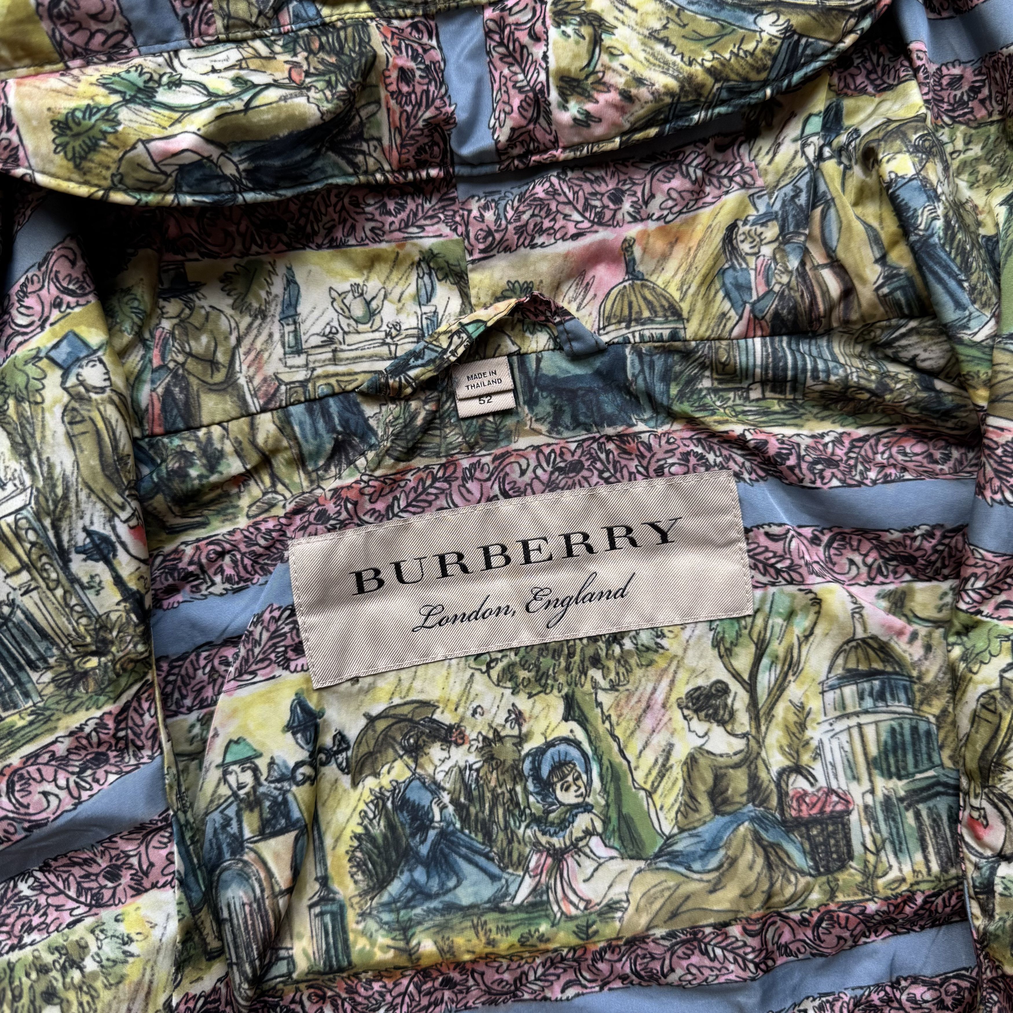 Burberry Burberry Illustrated Scene Print Nylon Jacket Size US L / EU 52-54 / 3 - 10 Thumbnail