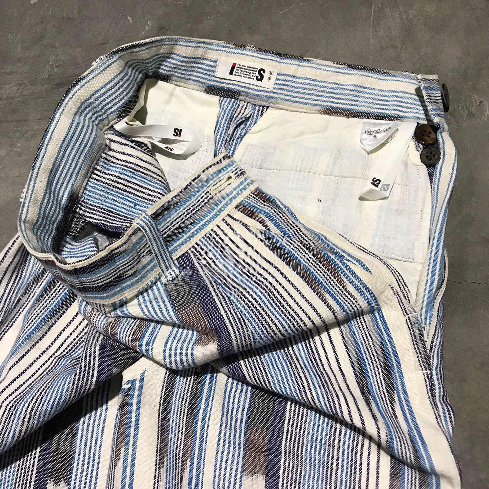 Issey Miyake × Vintage Issey Miyake Pattern Pants Size 22" - 3 Thumbnail