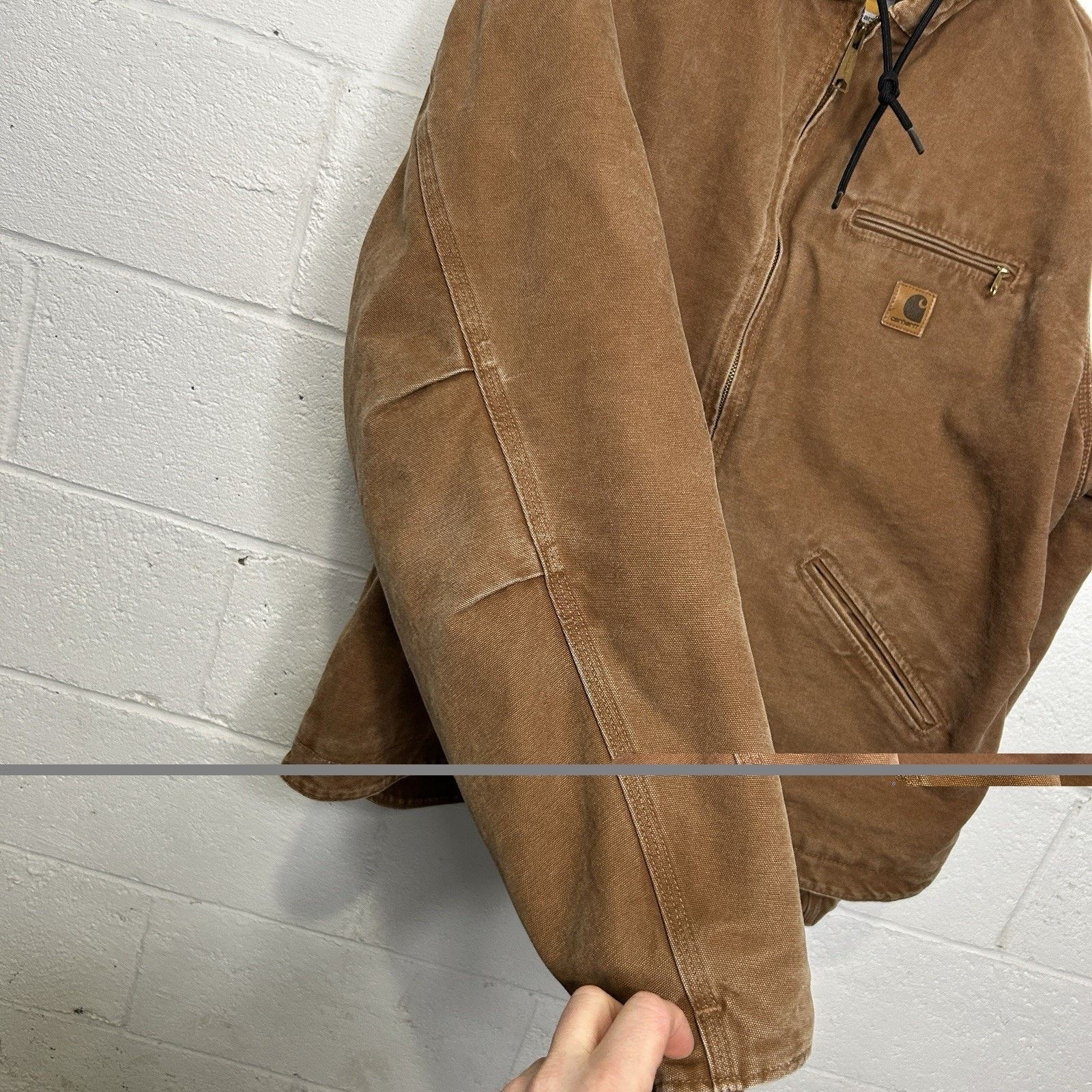 Carhartt Y2K Carhartt Sherpa-Lined Hooded Detroit Jacket “Brown” J141 Size US XL / EU 56 / 4 - 5 Thumbnail