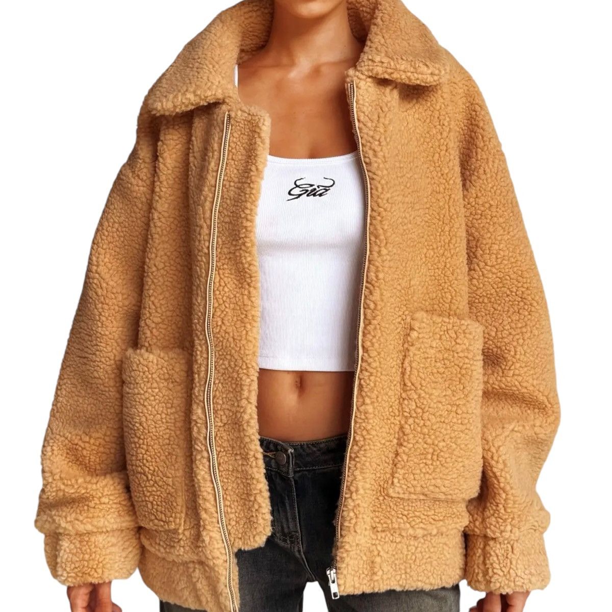 I.AM.GIA × Urban Outfitters Urban Outfitters I.A.M. Gia Pixie Teddy jacket Size L / US 10 / IT 46 - 2 Thumbnail