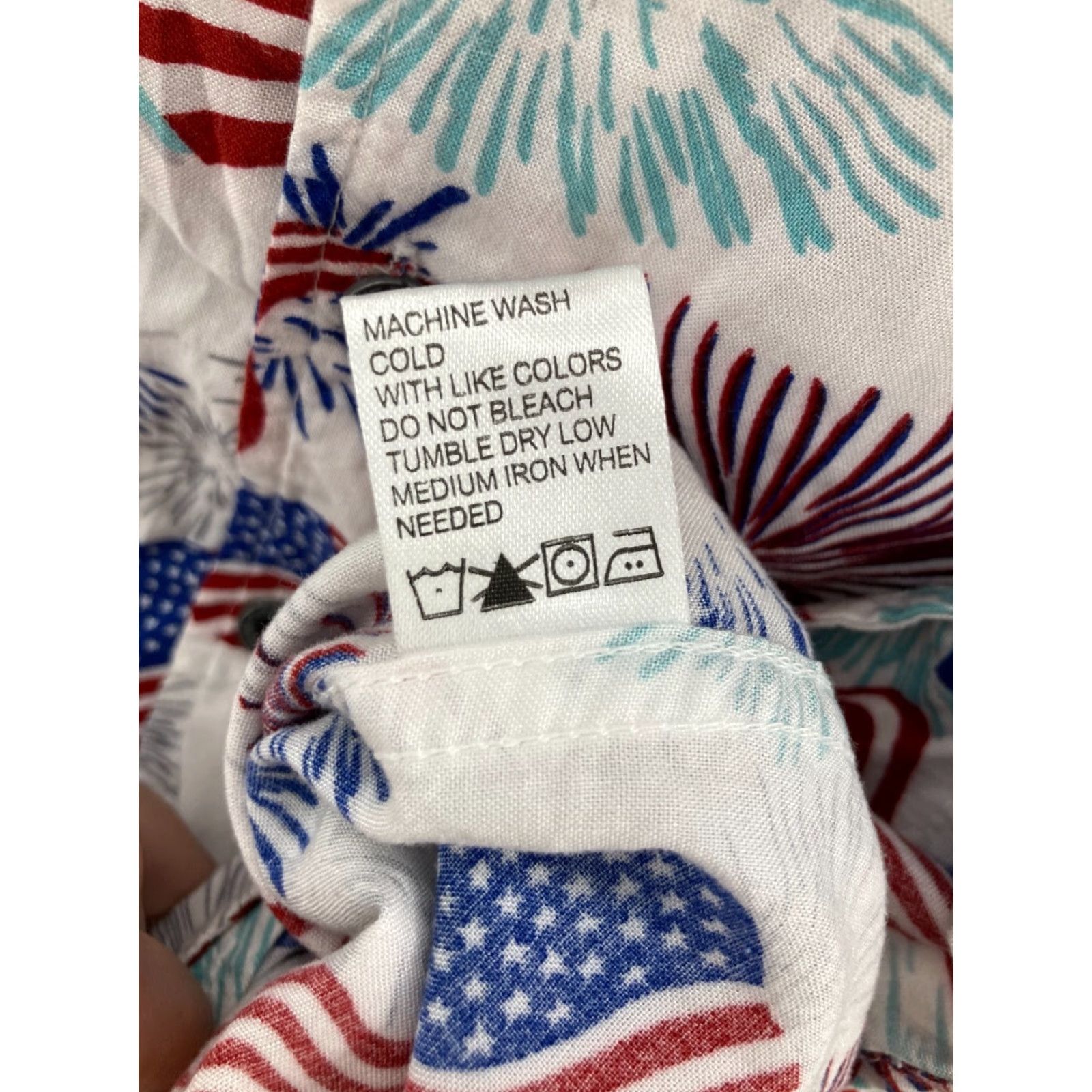 Vintage Free Planet Shirt Mens Small US Flag Fireworks Rayon Size US S / EU 44-46 / 1 - 4 Thumbnail