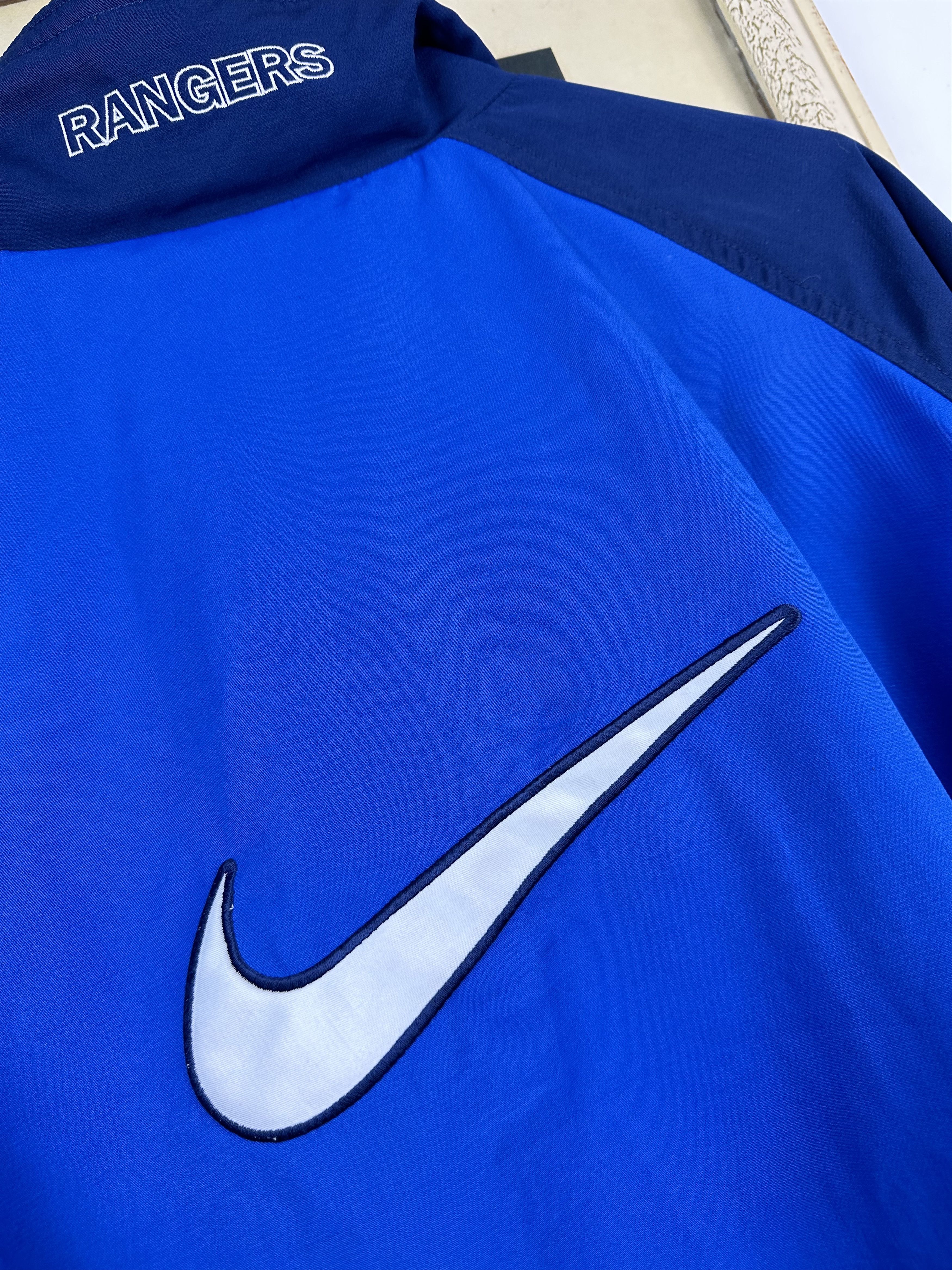 Nike × Vintage Vintage Nike Glasgow Rangers 90's Jacket Football Soccer Size US M / EU 48-50 / 2 - 17 Thumbnail