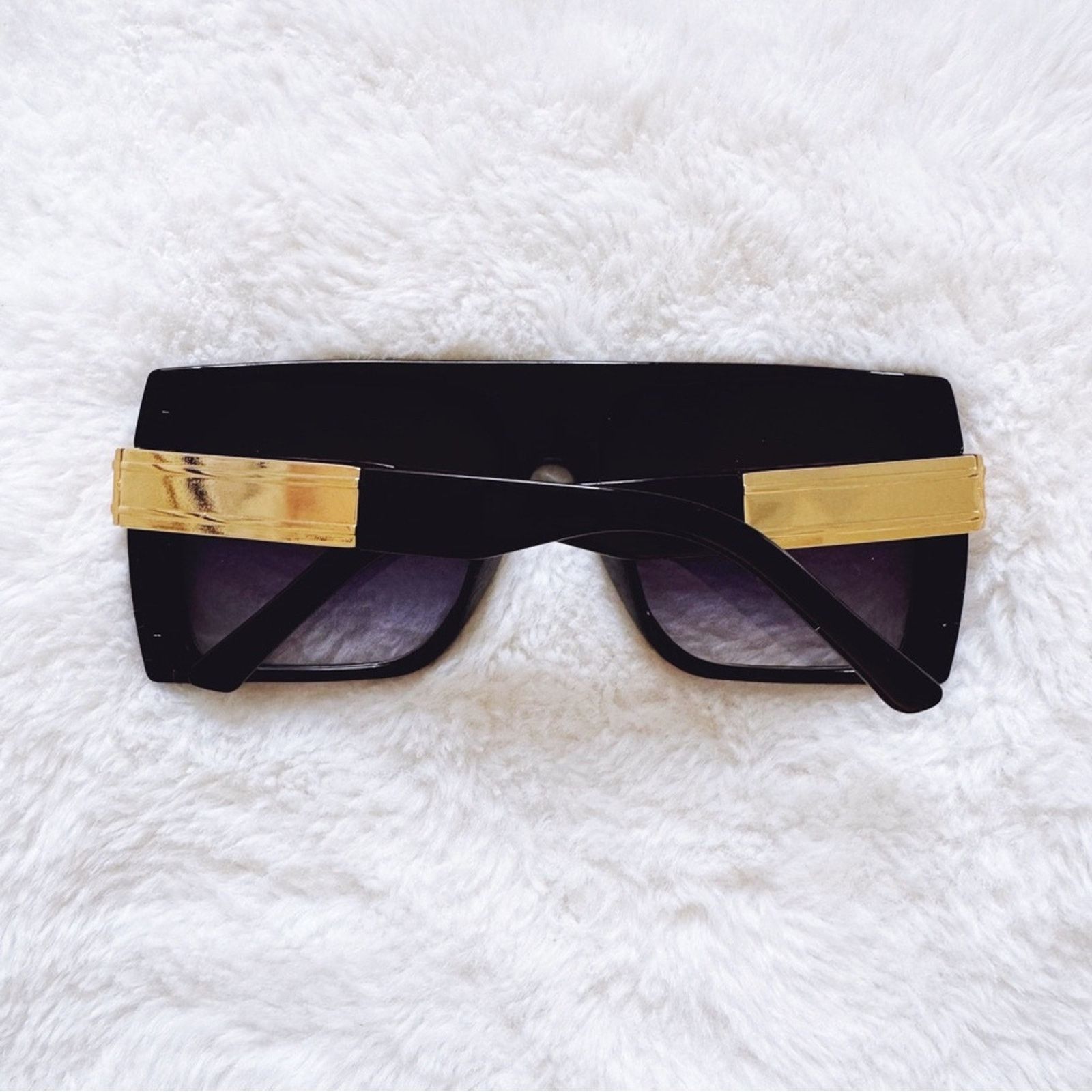 Other Inez Black Oversized Square Sunglasses Size ONE SIZE - 9 Thumbnail