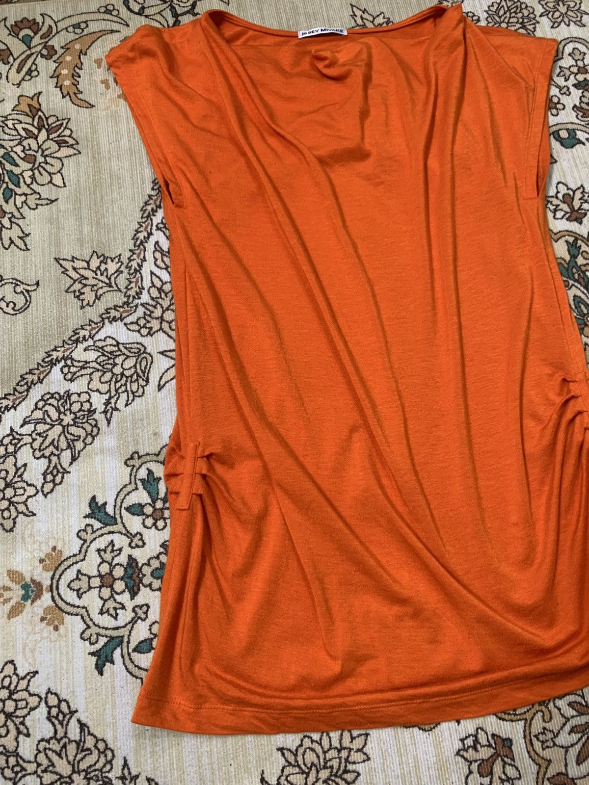 Issey Miyake ISSEY MIYAKE Lyocell Tunic Top IM93JK563 Orange 2 Size M / US 6-8 / IT 42-44 - 12 Thumbnail