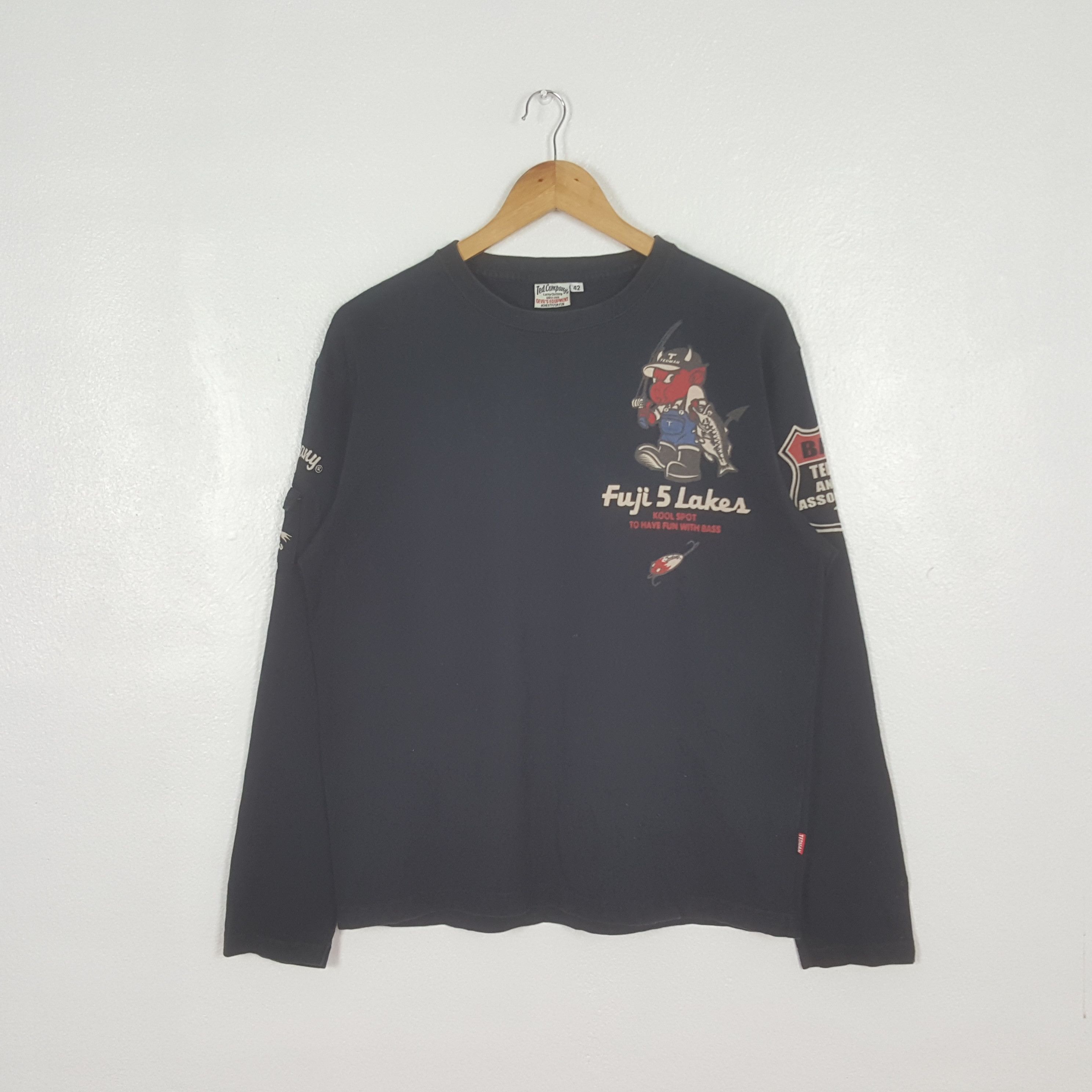 Vintage Vintage Ted Company Fuji 5 Lakes Fishing Art Tshirt C319N58 Size US M / EU 48-50 / 2 - 3 Thumbnail