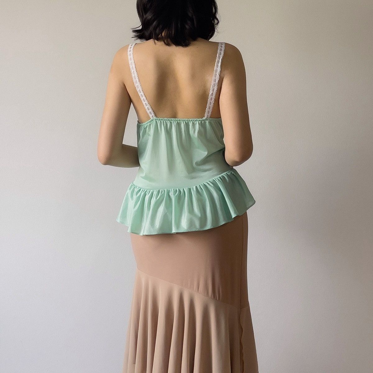 Vintage Romantic 1980's Mint Green Camisole (S-M) Size M / US 6-8 / IT 42-44 - 8 Thumbnail
