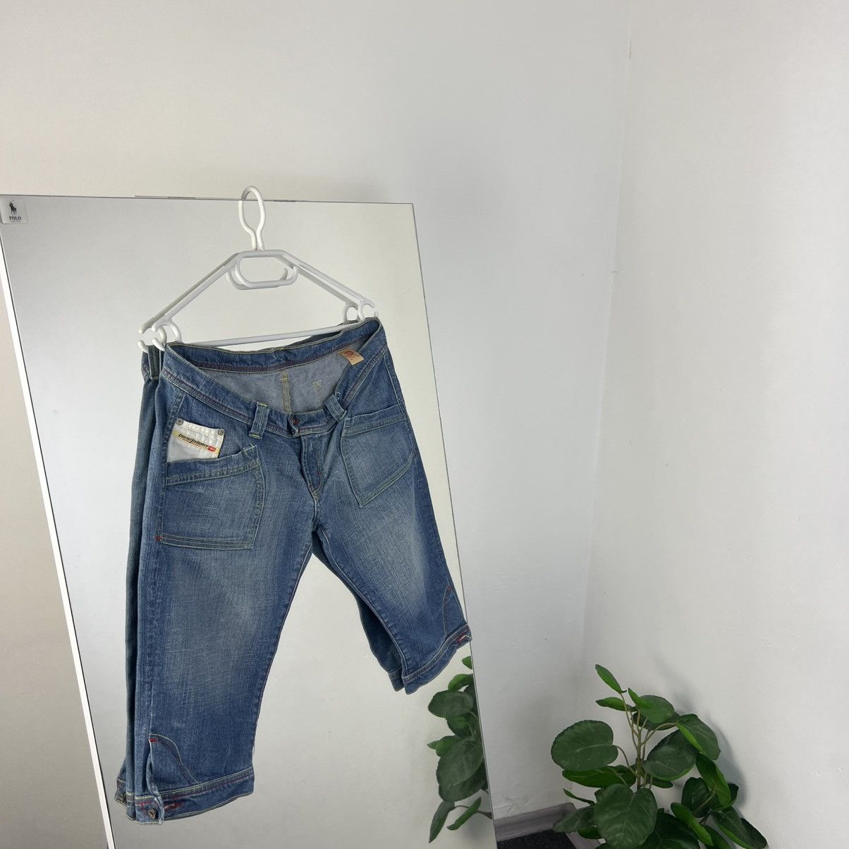 Diesel Vintage Y2K Diesel Denim Shorts Streetwear 90s Style Size US 33 - 1 Thumbnail