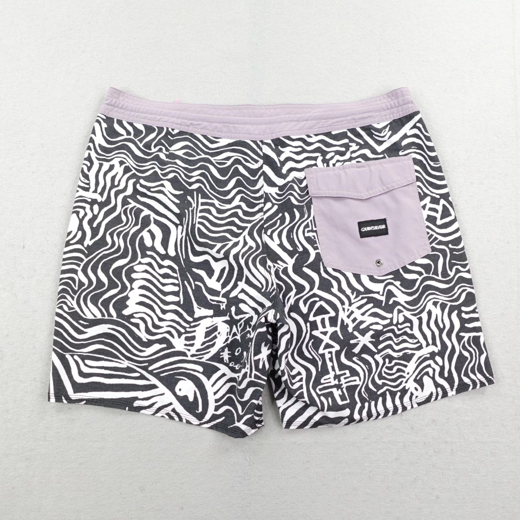 Quiksilver Quiksilver Mens Boardshorts 36 Black Beach Swim Trunks Quick Dry Size US 36 / EU 52 - 4 Thumbnail
