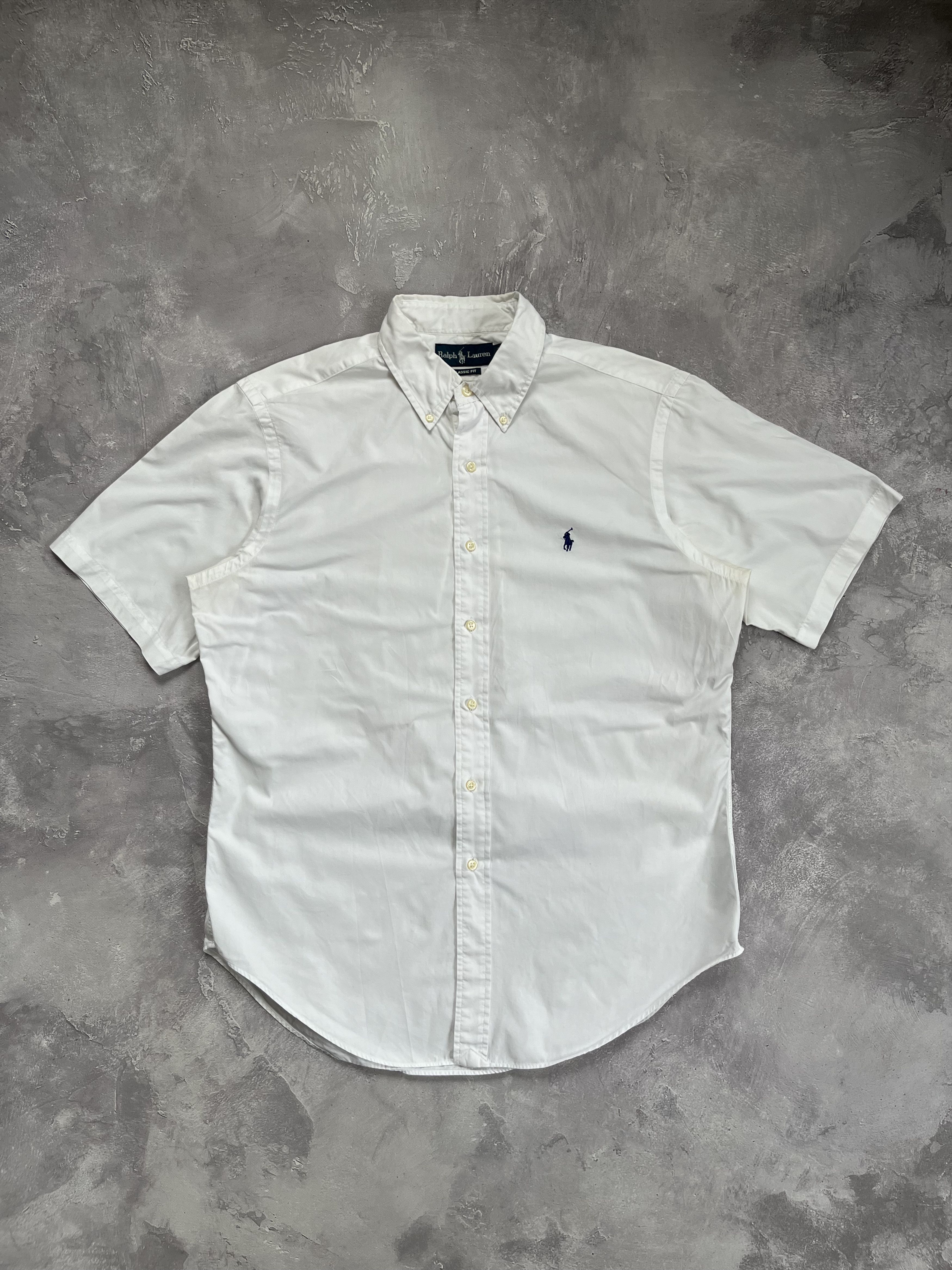 Polo Ralph Lauren Vintage Ralph Lauren Shirt White Short Sleeve Button Down Size US L / EU 52-54 / 3 - 1 Thumbnail