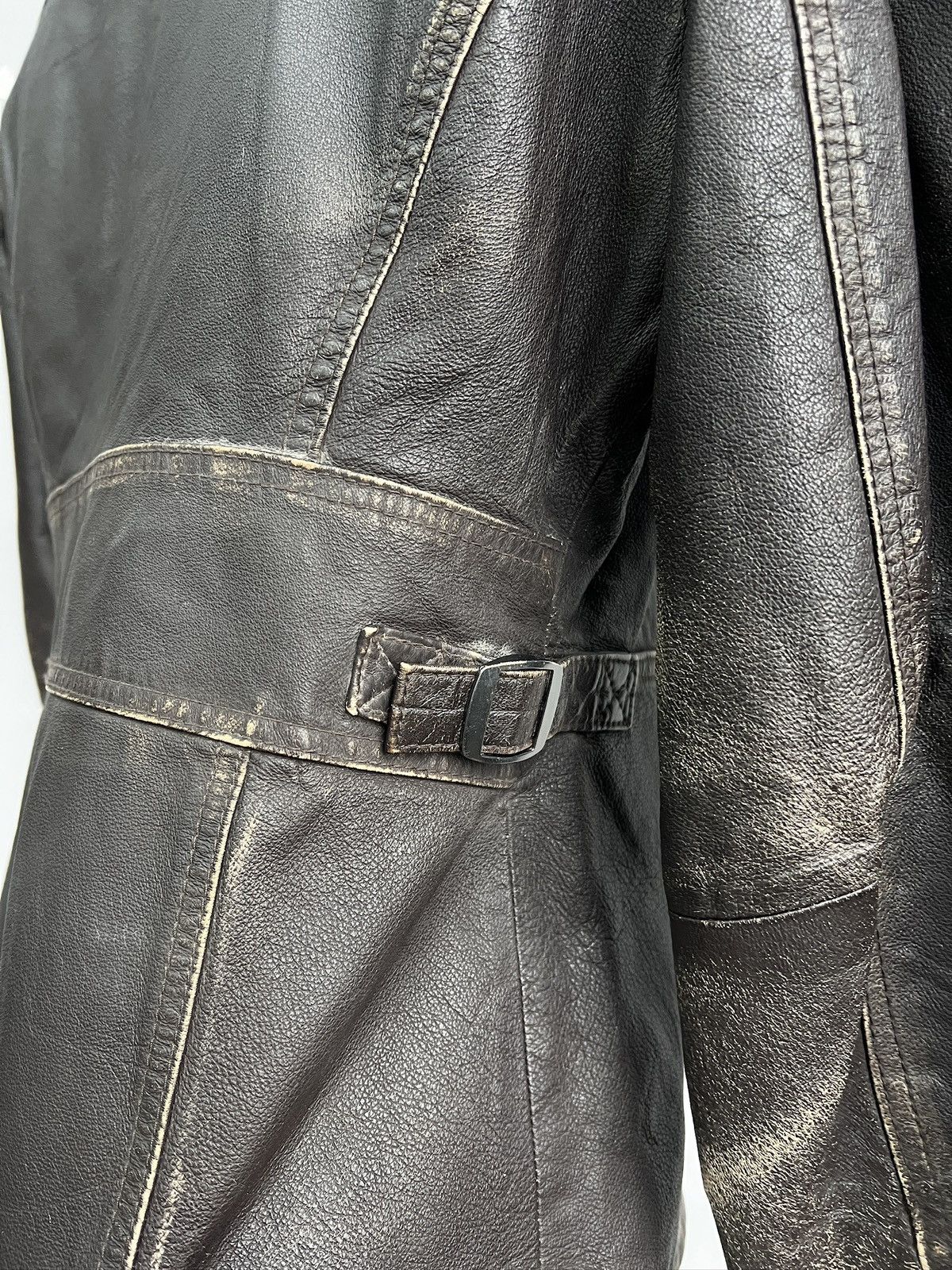 14th Addiction Brown washed distressed racing jacket Marlboro style y2k Size US M / EU 48-50 / 2 - 10 Thumbnail
