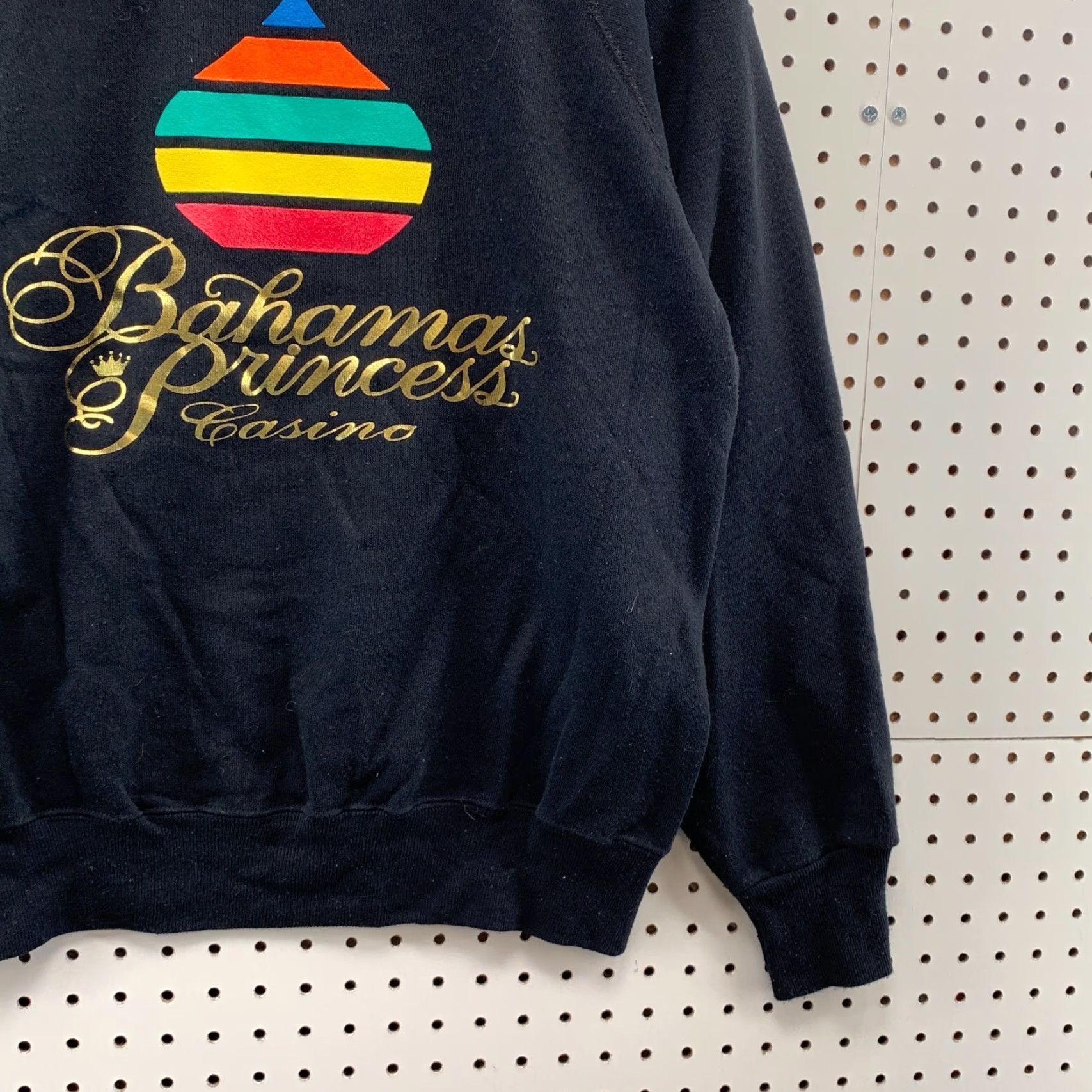 Logo 7 VINTAGE Ultra Sweats Sweatshirt Black Adult Large Bahamas Princess Water Drop Logo Logo Pullover Crew Neck All Seasons Mens Size US L / EU 52-54 / 3 - 4 Thumbnail