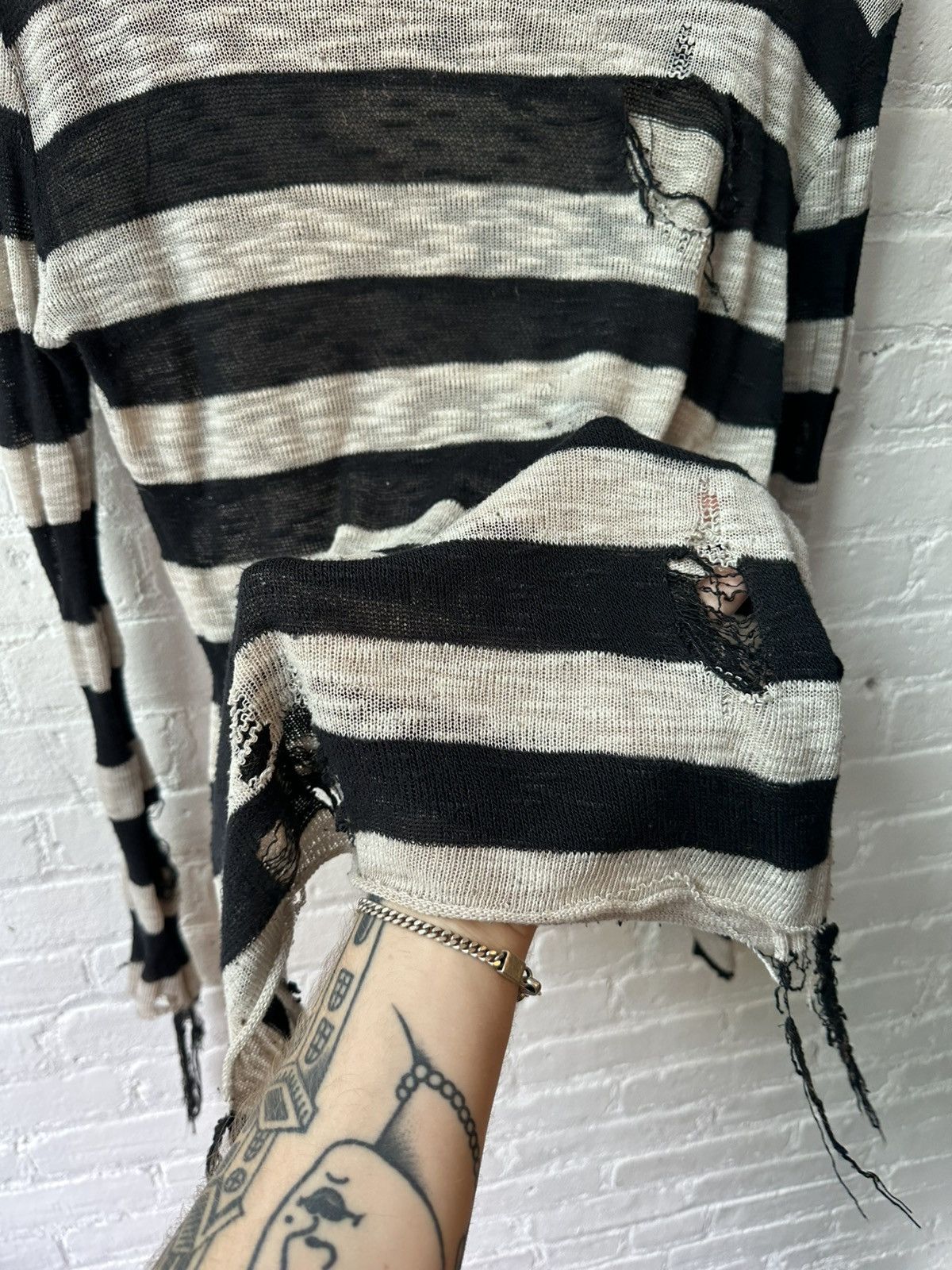 Enfants Riches Deprimes Thrashed Striped Long Sleeve Size US S / EU 44-46 / 1 - 3 Thumbnail